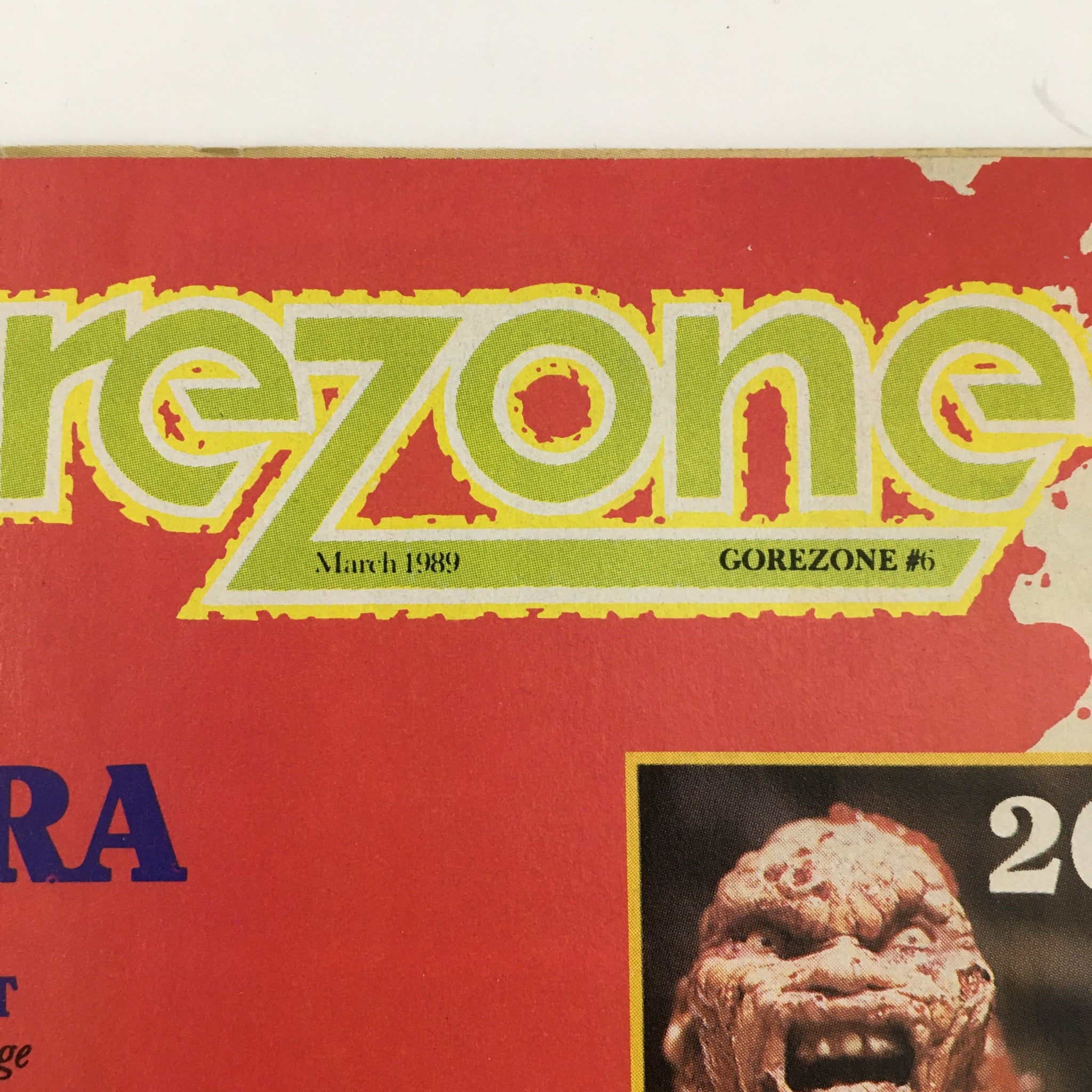 Gore Zone Magazine March 1989 Freddy Krueger & Caroline Munro Faceless No Label