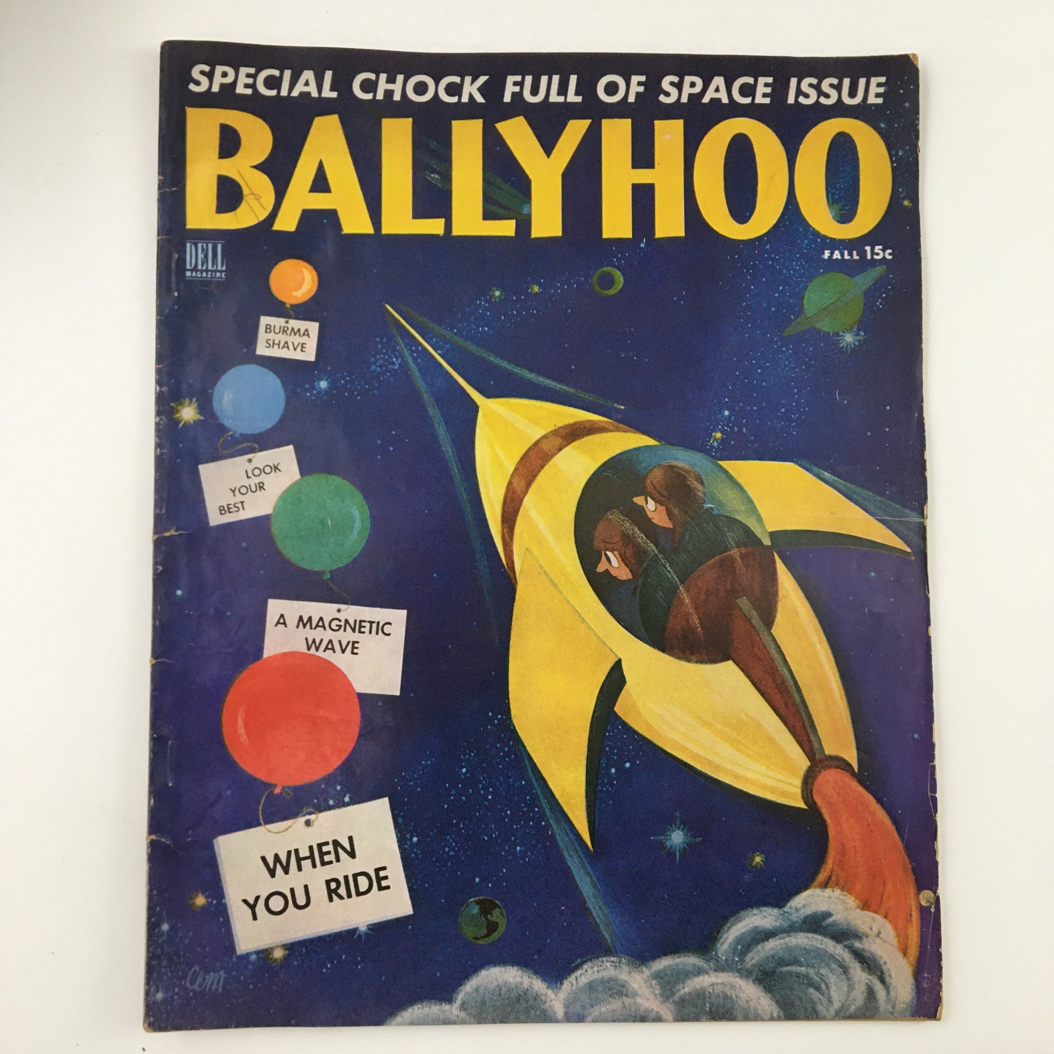 Ballyhoo Humor Magazine Fall 1953 Elmer Zilch Intergalactic Spacelines No Label