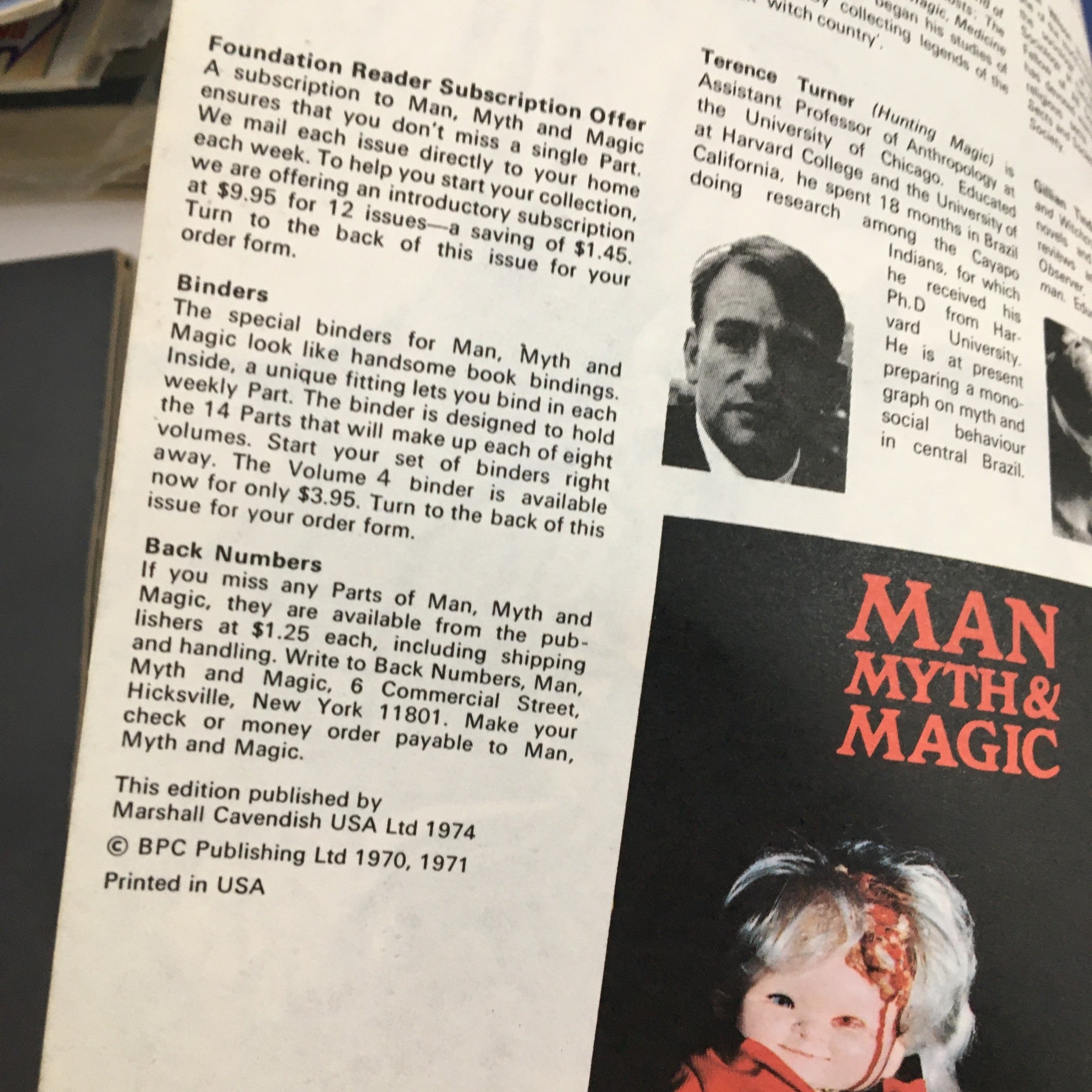 Man, Myth & Magic Magazine Part 49 Terrence Turner Hunting Magic No Label