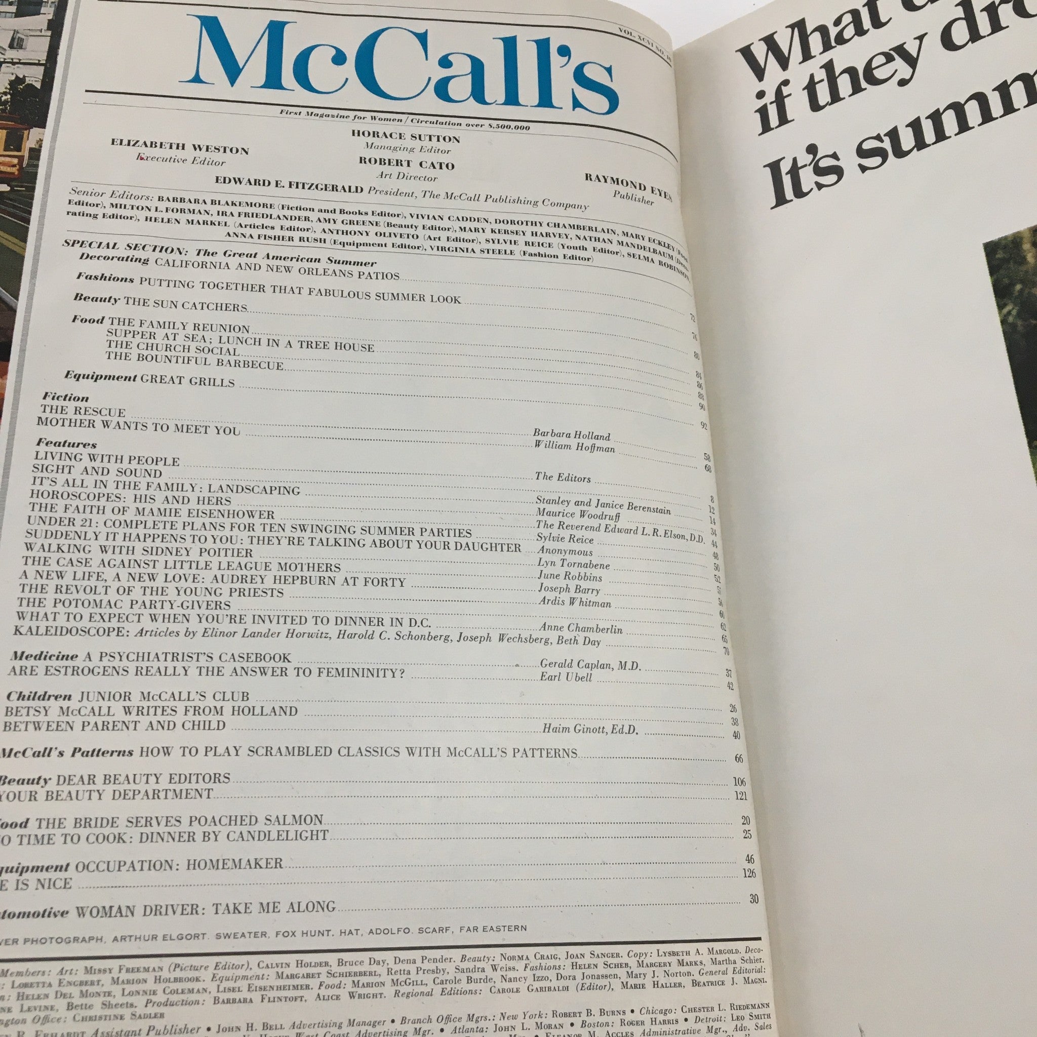 McCall's Magazine July 1969 The Case Against Little League Mothers