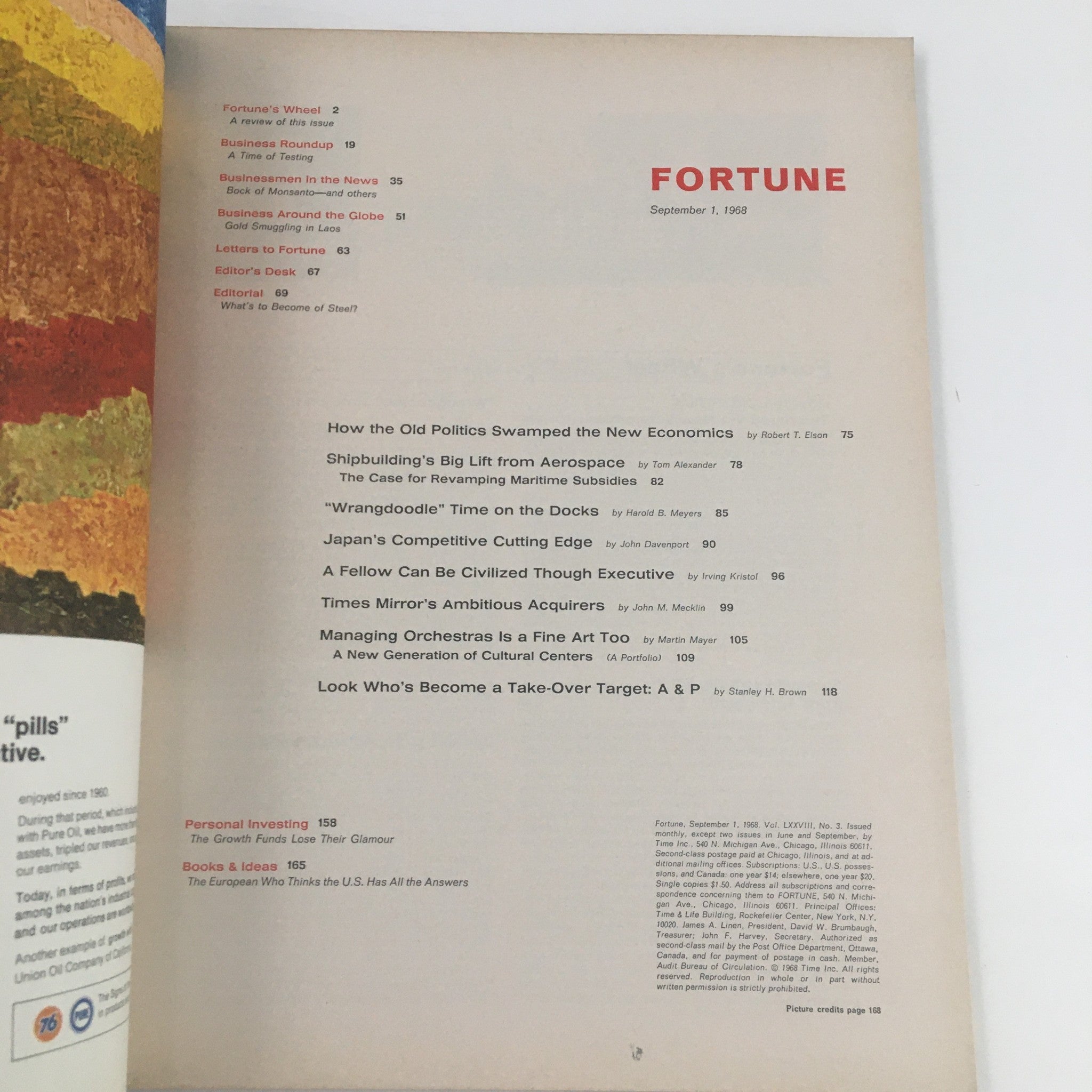 Fortune Magazine September 1 1968 How Japan Wins Those Markets No Label