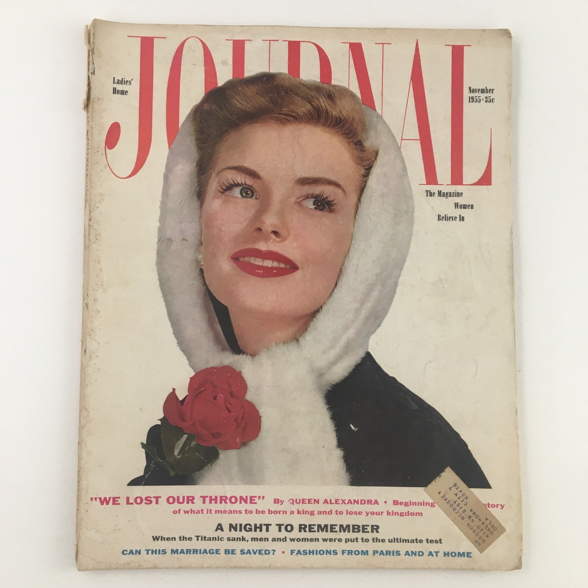 Ladies' Home Journal Magazine November 1955 We Lost Our Throne, Queen Alexandra