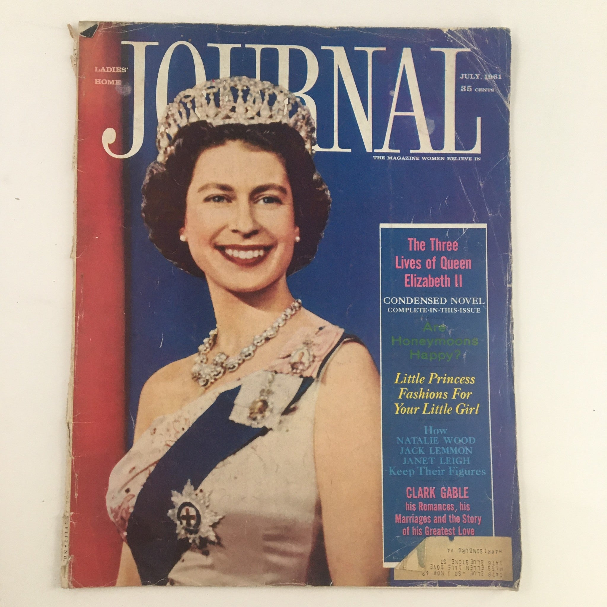 Ladies' Home Journal Magazine July 1961 The Tree Lives of Queen Elizabeth II