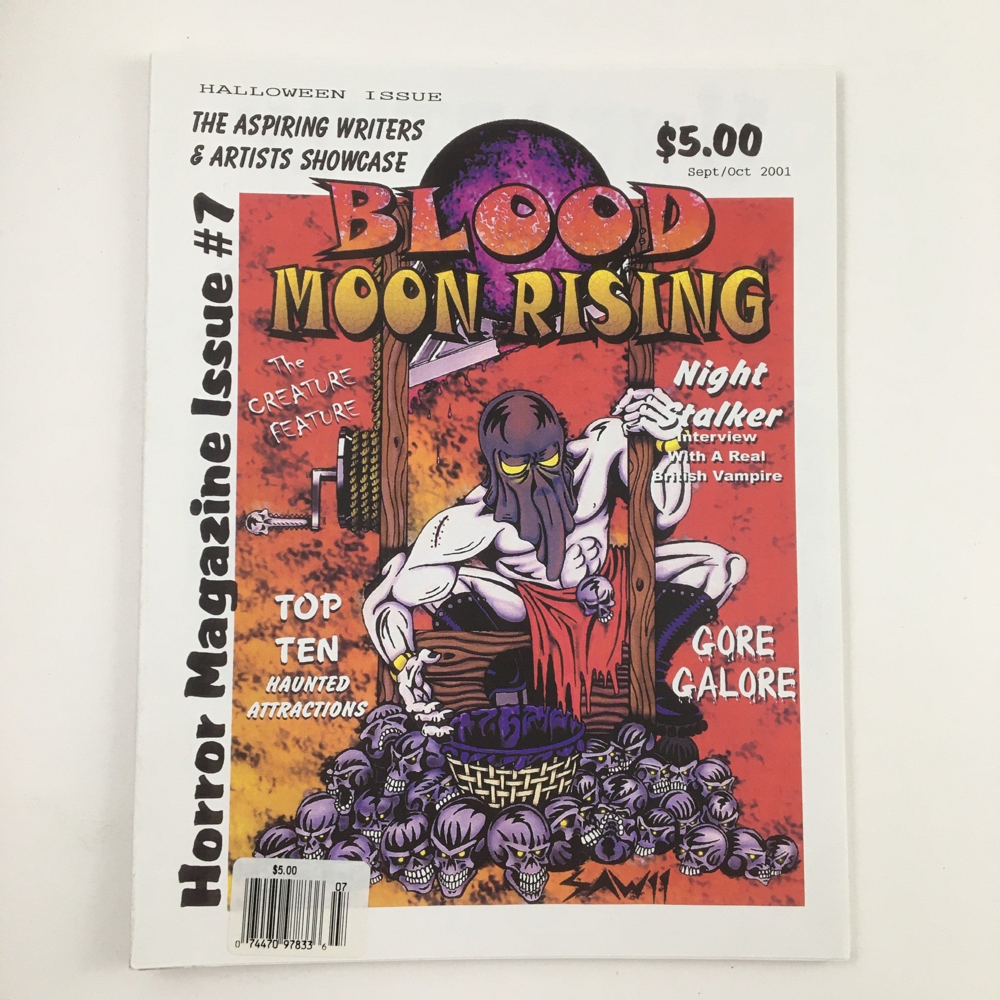 Blood Moon Rising Magazine September 2001 Night Stalker British Vampire No Label