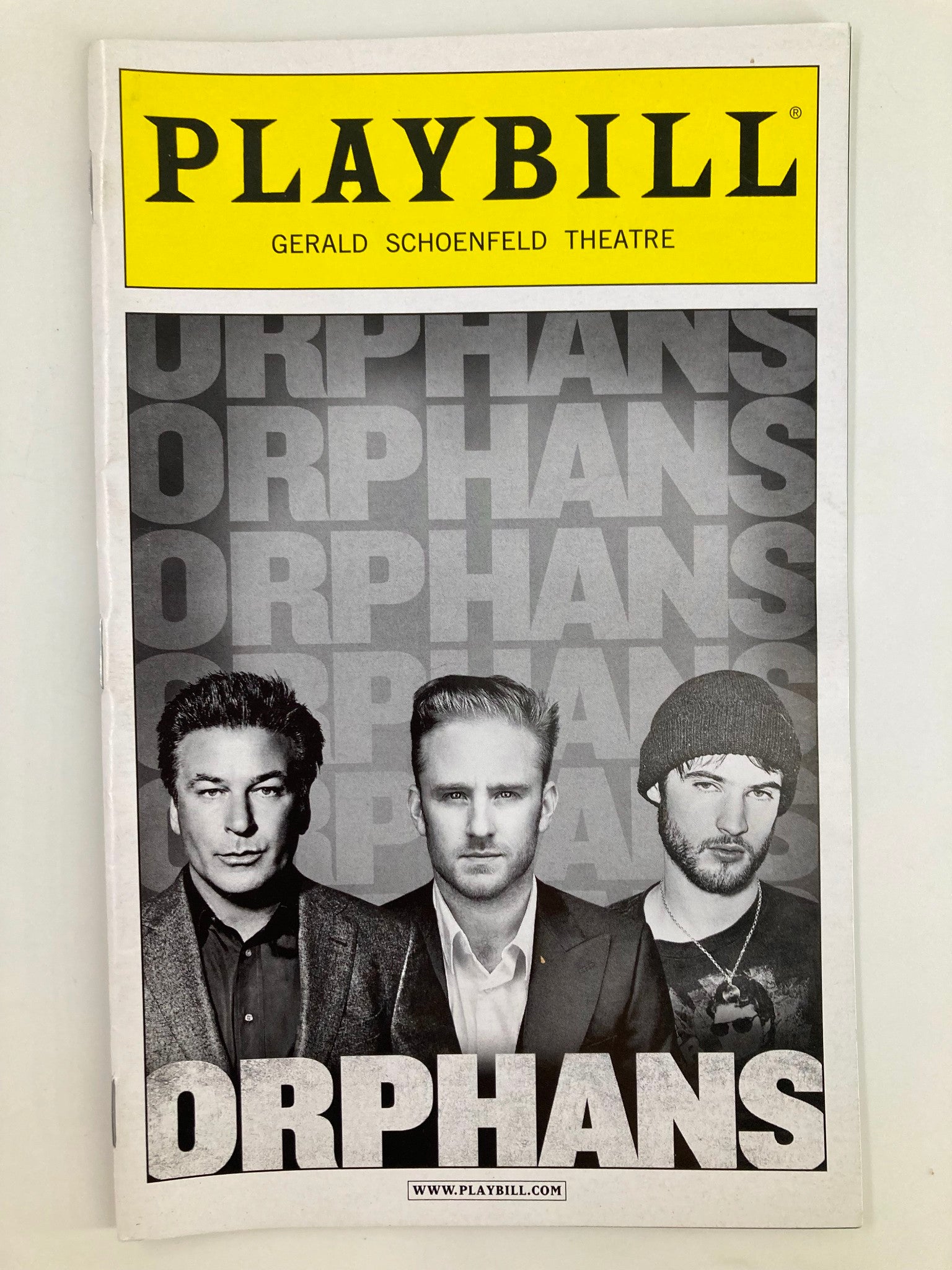 2013 Playbill Gerald Schoenfeld Theatre Alec Baldwin, Ben Foster in Orphans