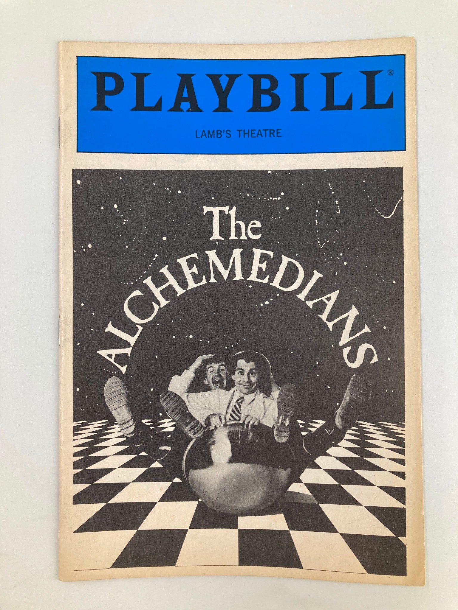 1986 Playbill Lamb's Theatre Bob Berky & Michael Moschen in The Alchemedians