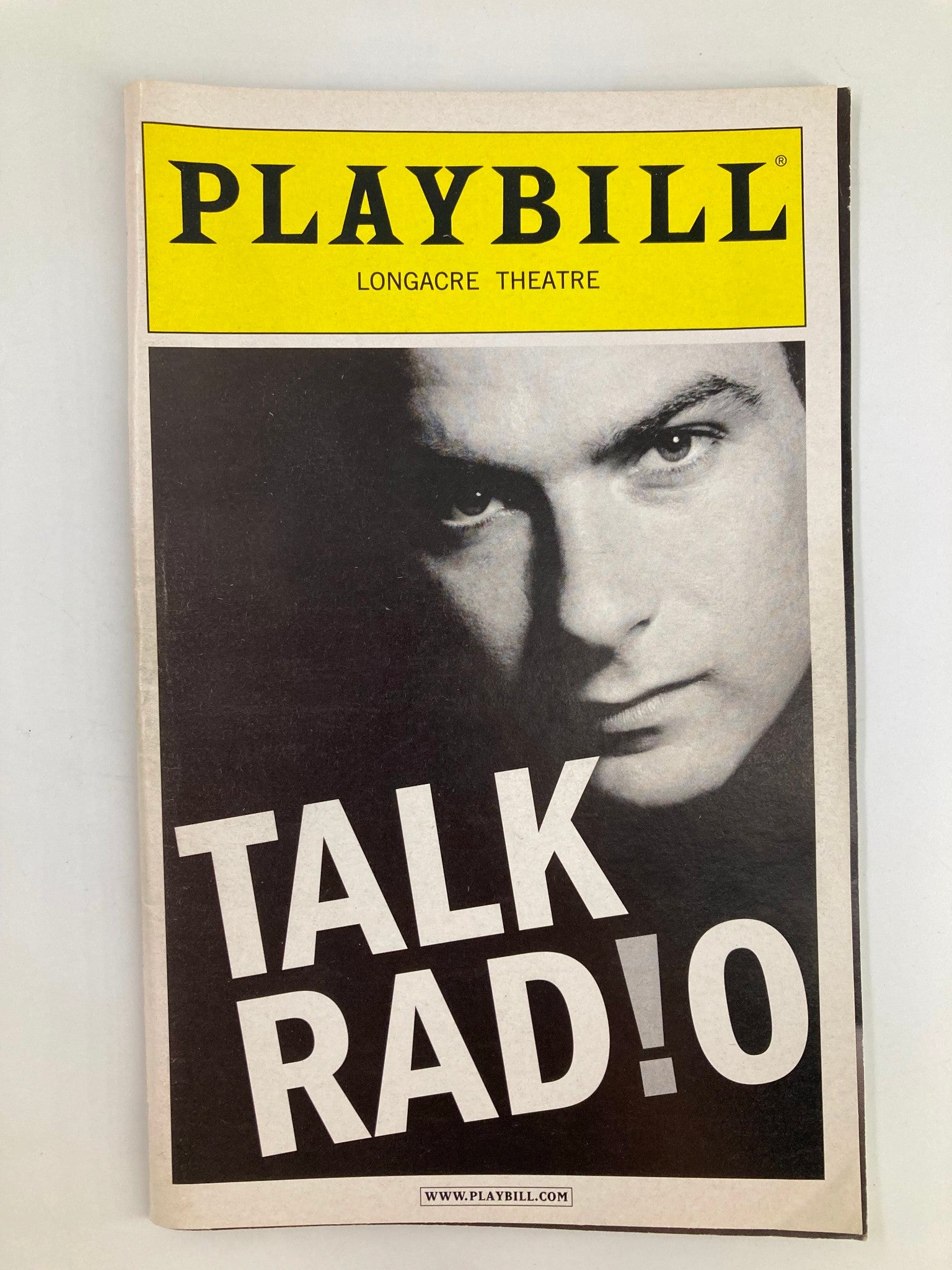 2007 Playbill Longacre Theatre Liev Schreiber in Talk Radio by Robert Falls