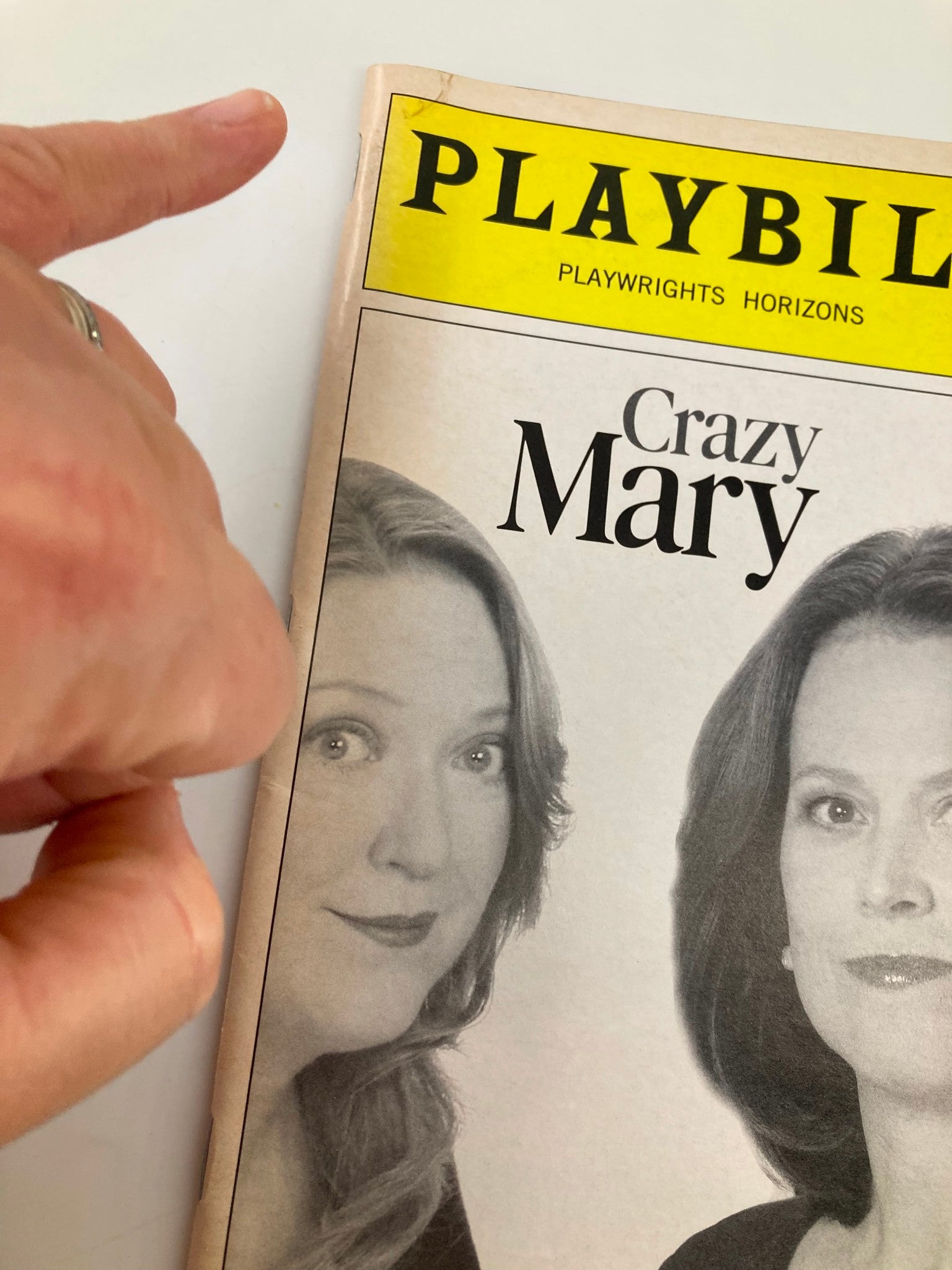 2007 Playbill Playwrights Horizon Michael Esper, Kristine Nielsen in Crazy Mary