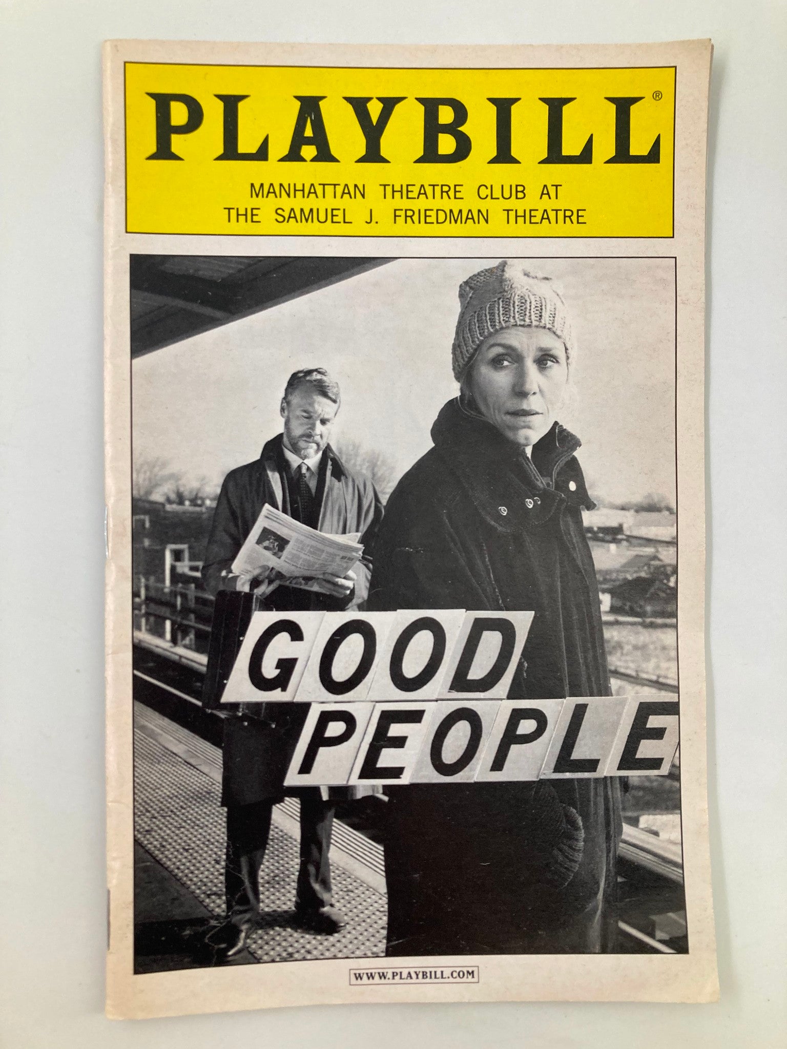 2011 Playbill Samuel J. Friedman Theatre Becky Ann Baker in Good People