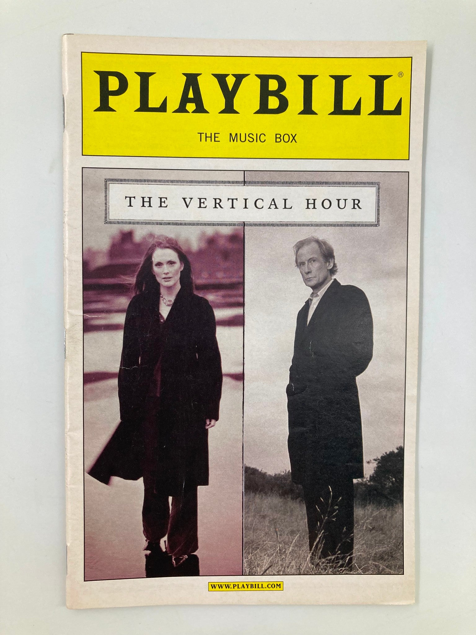 2007 Playbill The Music Box Julianne Moore, Bill Nighy in The Vertical Hour