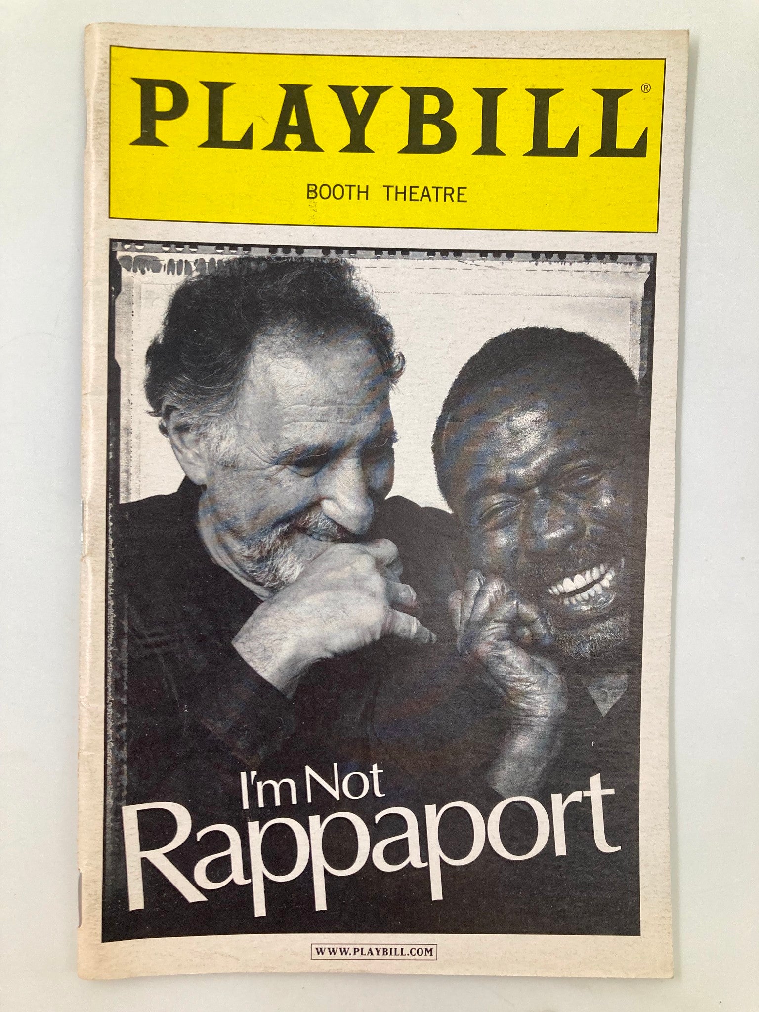 2002 Playbill Booth Theatre Judd Hirsch, Ben Vereen in I'm Not Rappaport