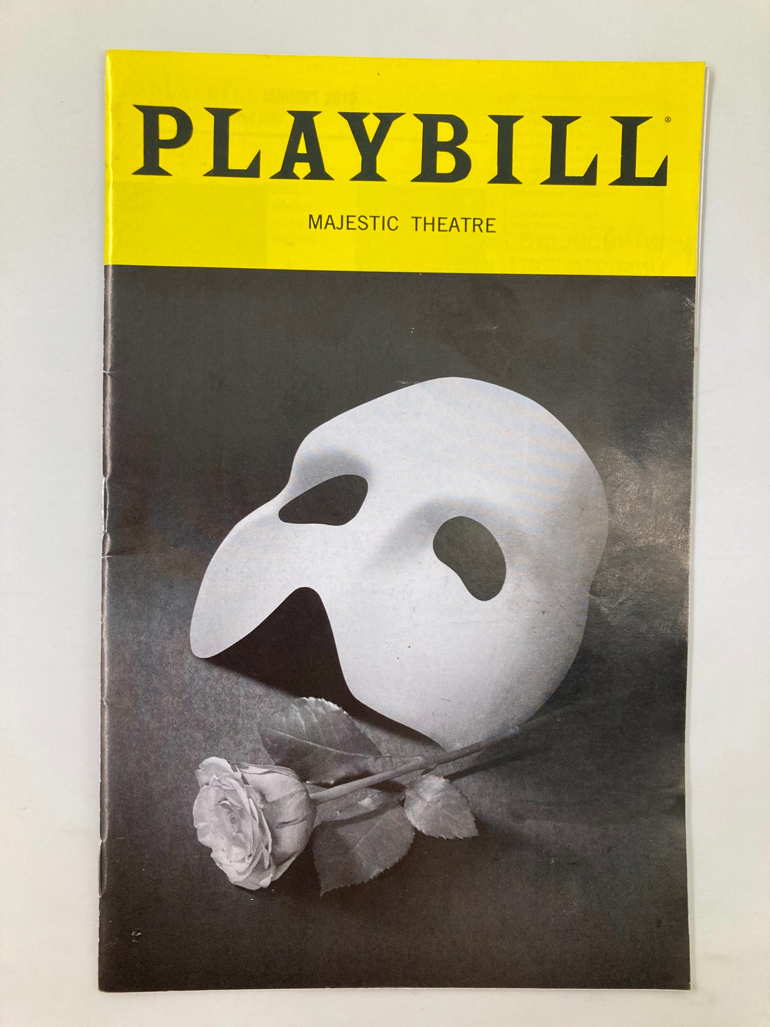 2019 Playbill Majestic Theatre Ben Crawford in The Phantom of the Opera