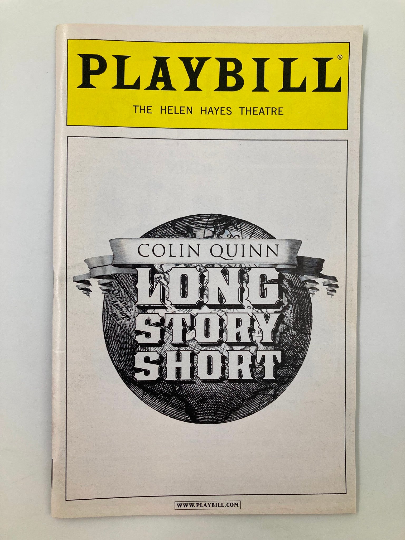 2010 Playbill The Helen Hayes Theatre Colin Quinn in Long Story Short