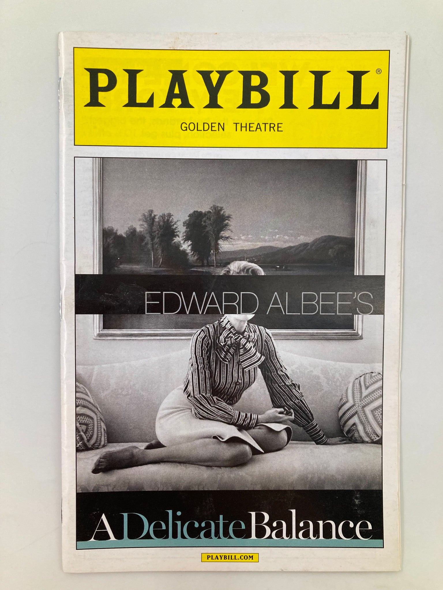 2015 Playbill Golden Theatre Glenn Close, John Lithgow in A Delicate Balance