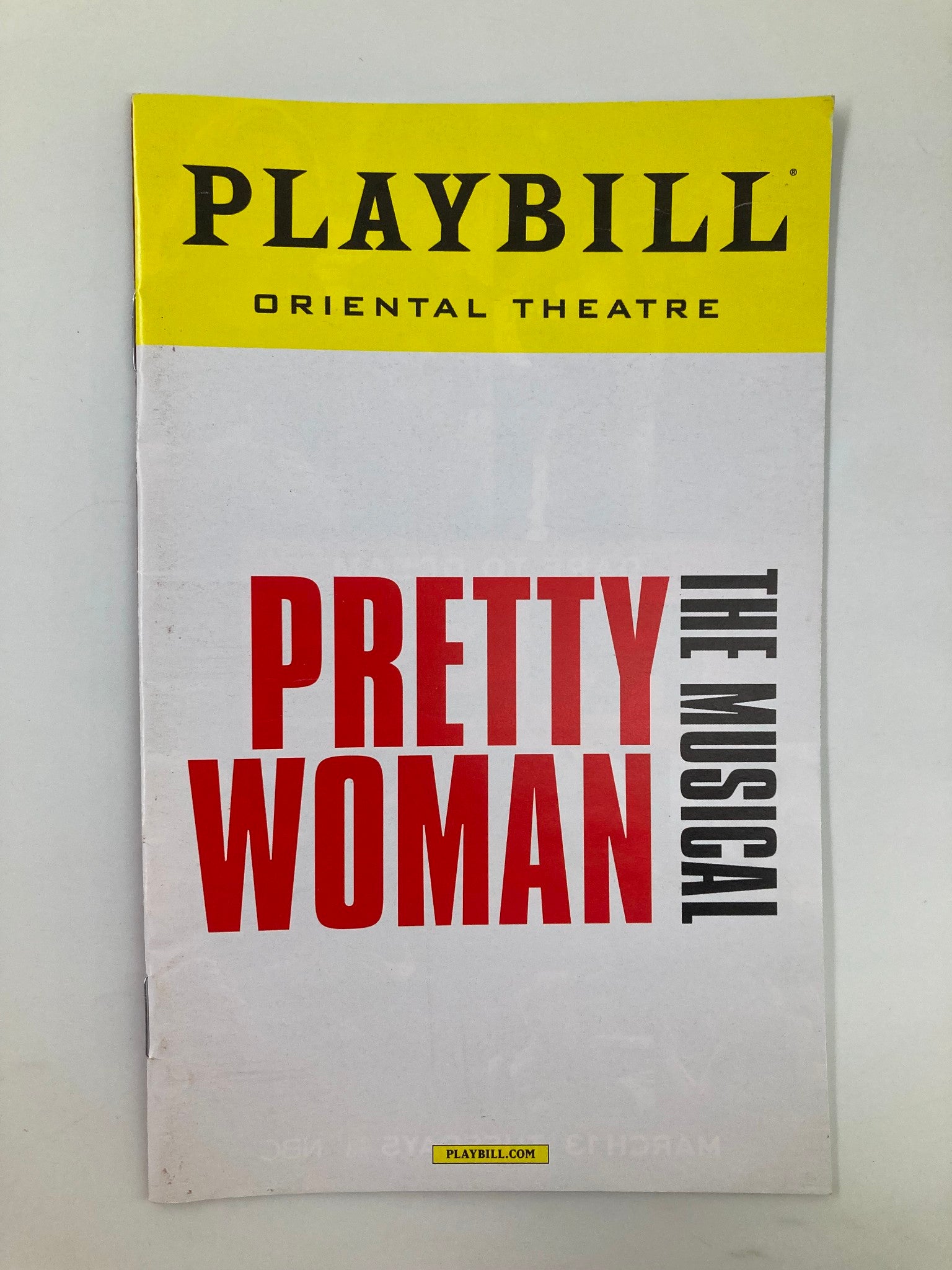 2018 Playbill Oriental Theatre Samantha Barks, Steve Kazee in Pretty Woman