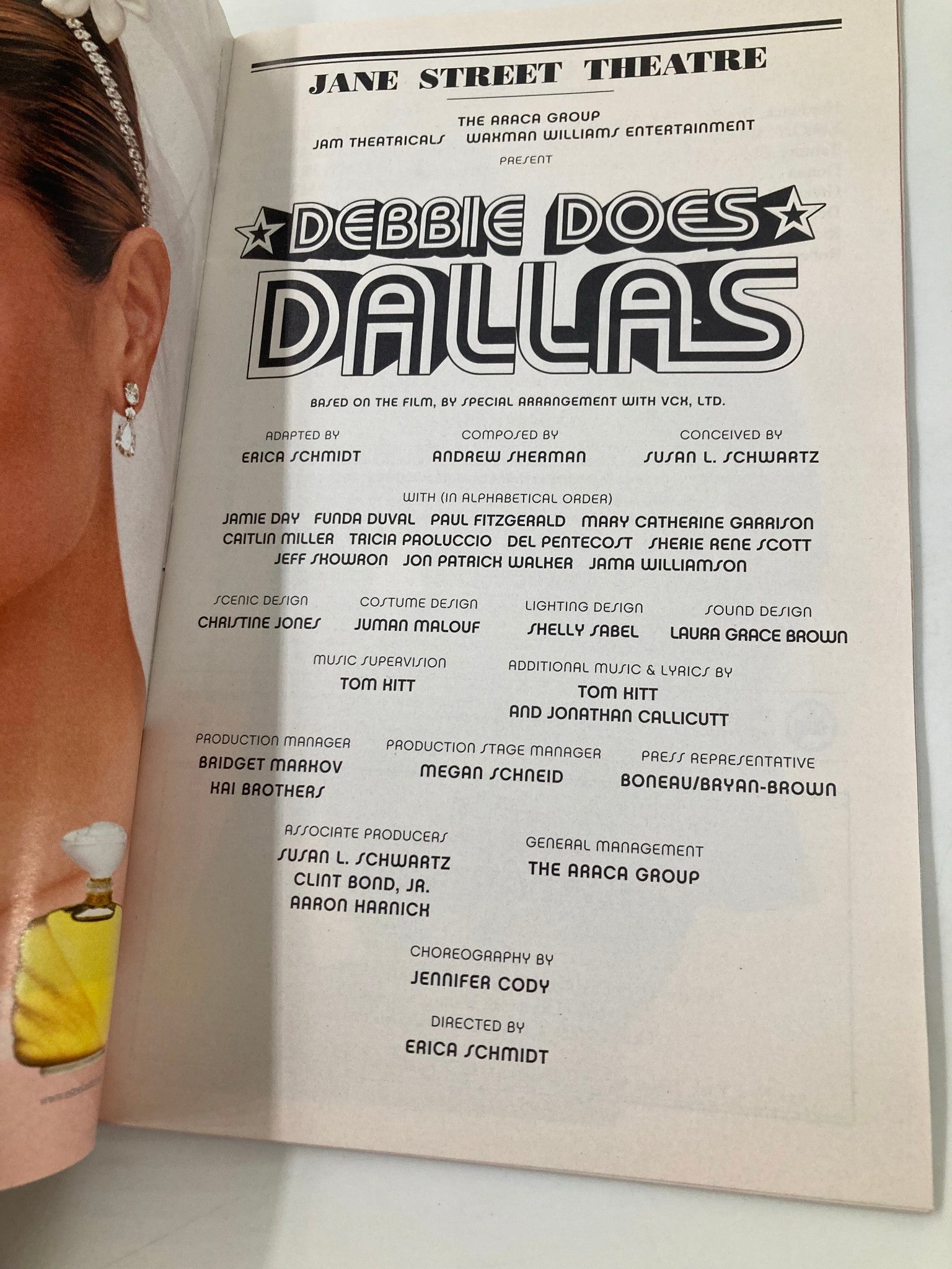 2002 Playbill Jane Street Theatre Jamie Day in Debbie Does Dallas VG