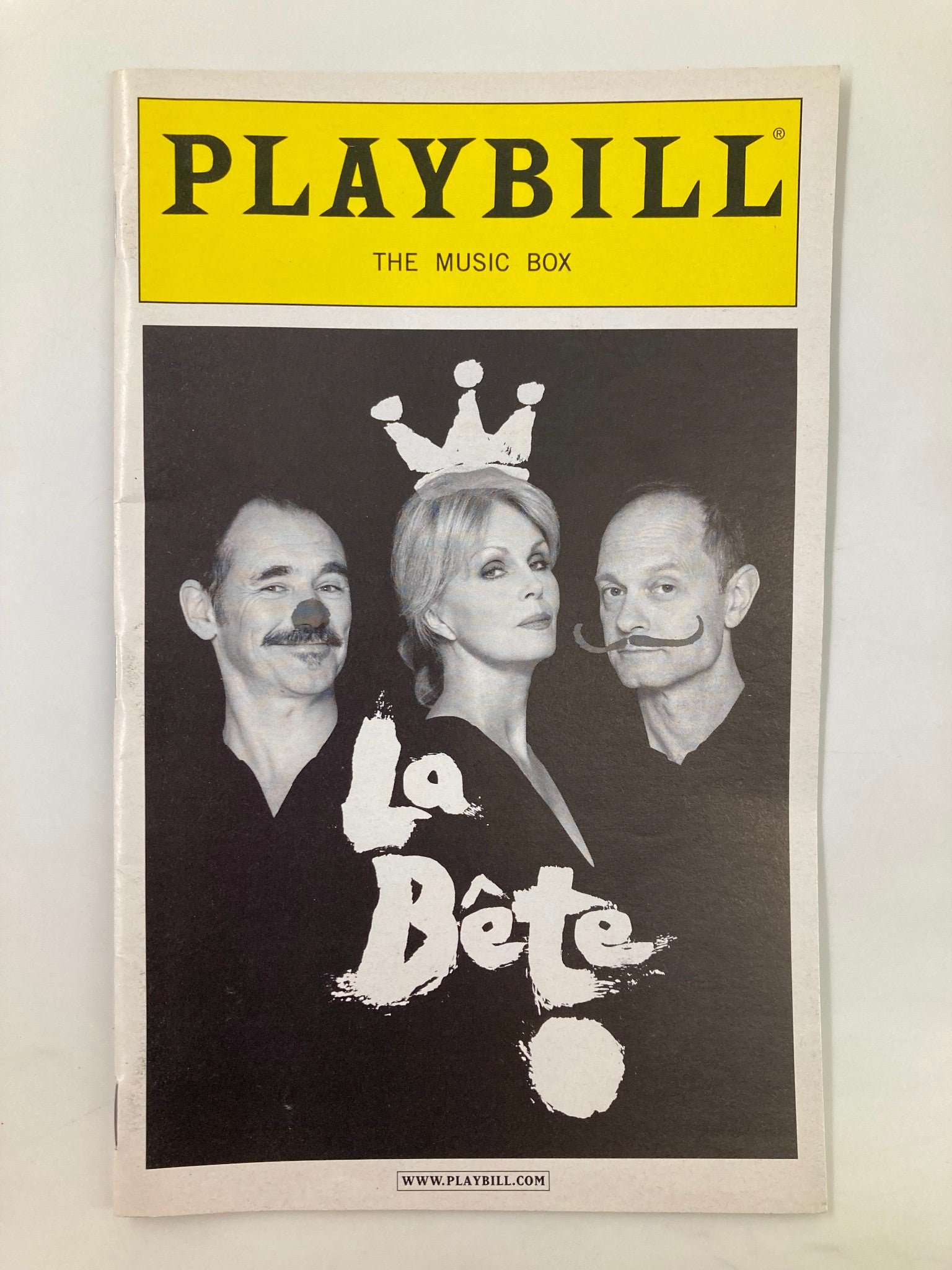 2010 Playbill The Music Box Mark Rylance, David Hyde Pierce in La Bete VG