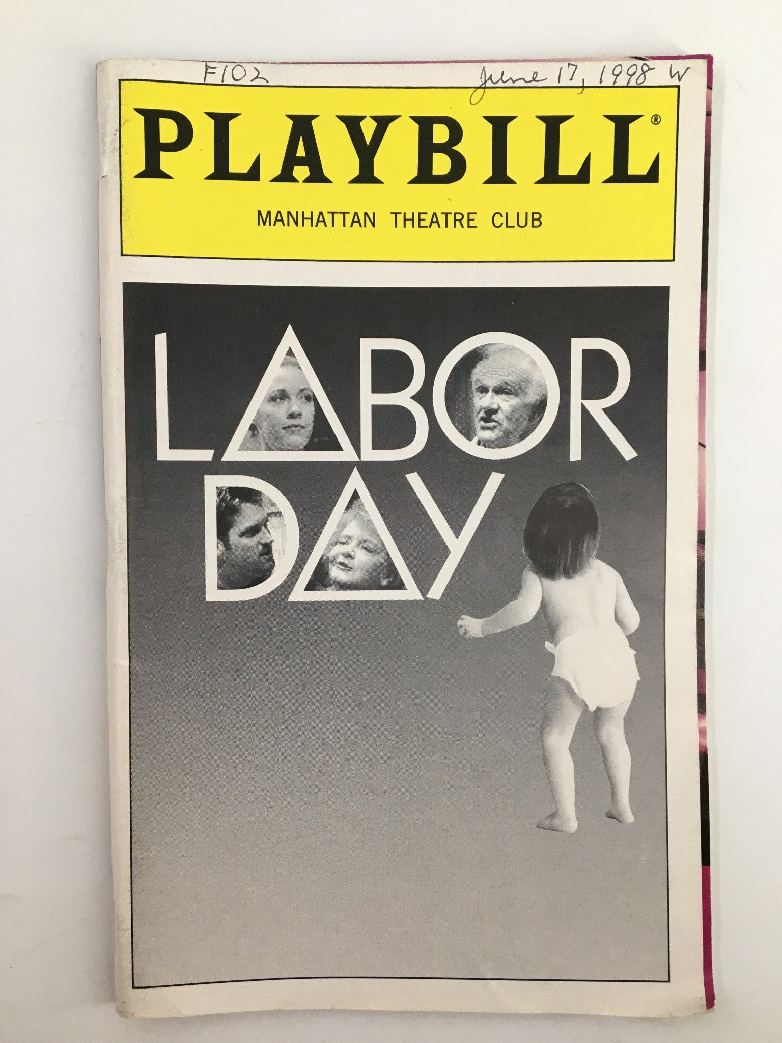 1998 Playbill Manhattan Theatre Club Brooks Ashmanskas in Labor Day