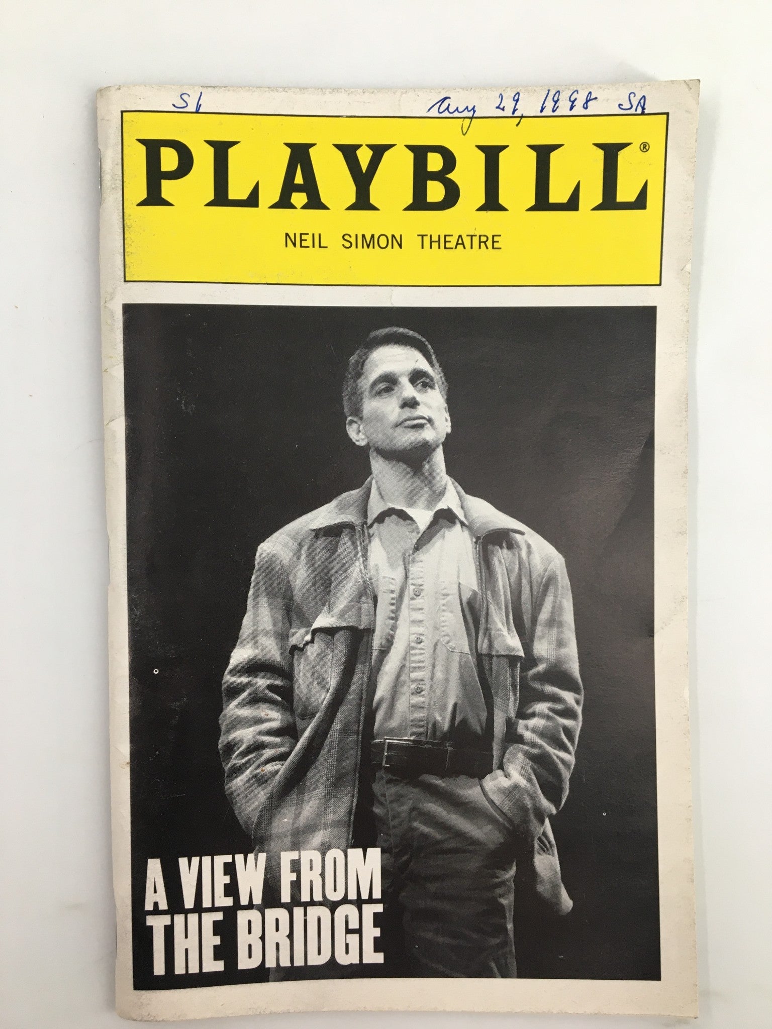 1998 Playbill Neil Simon Theatre Tony Danza in A View From The Bridge