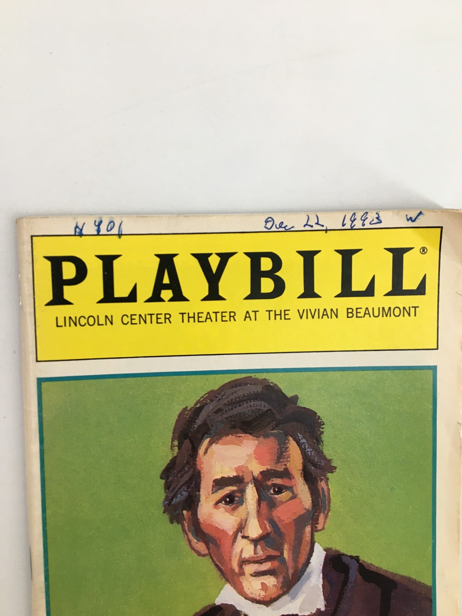 1993 Playbill Lincoln Center Theatre Robert Burke in Abe Lincoln in Illinois