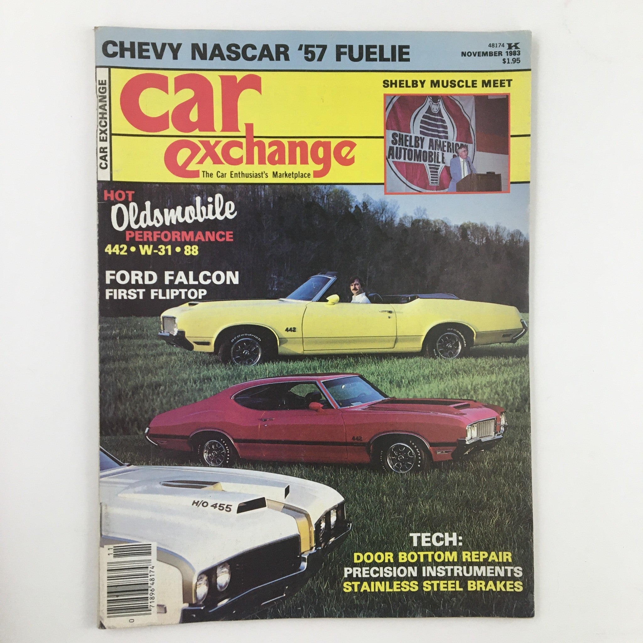 Car Exchange Magazine November 1983 Oldsmobile & Ford Falcon Fliptop No Label