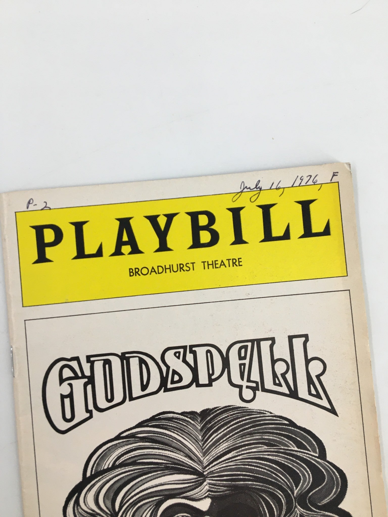 1976 Playbill Broadhurst Theatre Lamar Alford, Tony Hoty in Godspell