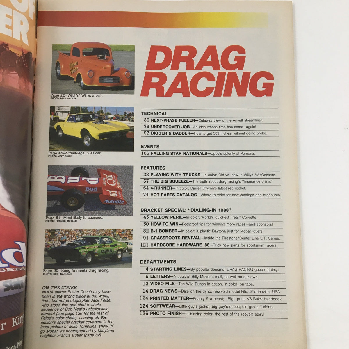 Hot Rod Magazine May 1988 Drag Racing