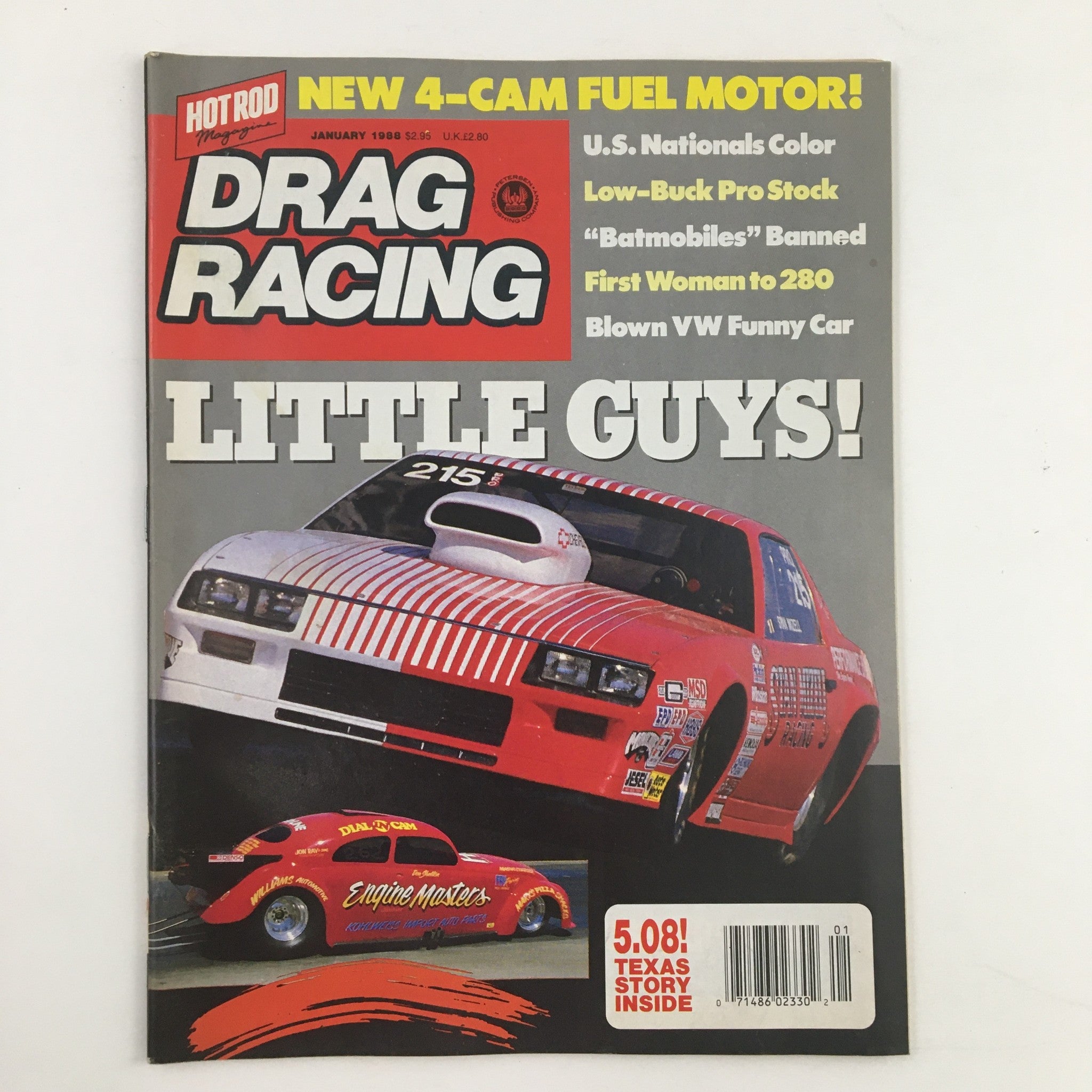 Drag Racing Magazine January 1988 Stan Mizell's Unique Pro Camaro No Label