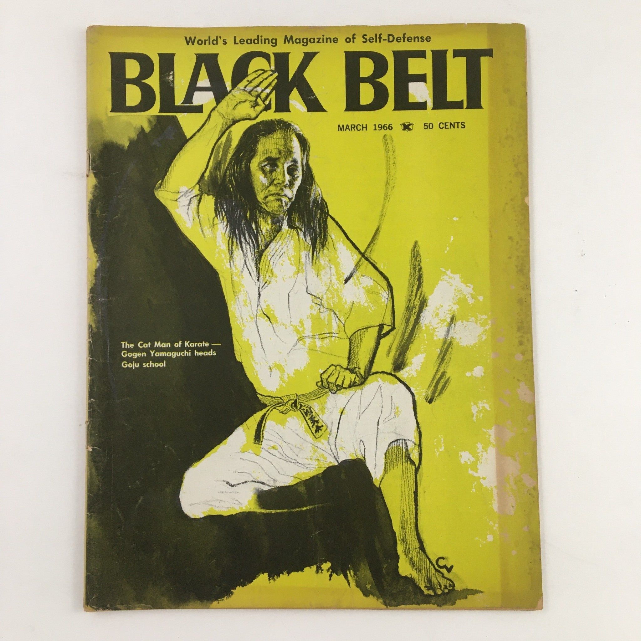 Black Belt Magazine March 1966 Gogen Yamaguchi The Cat Man of Karate No Label