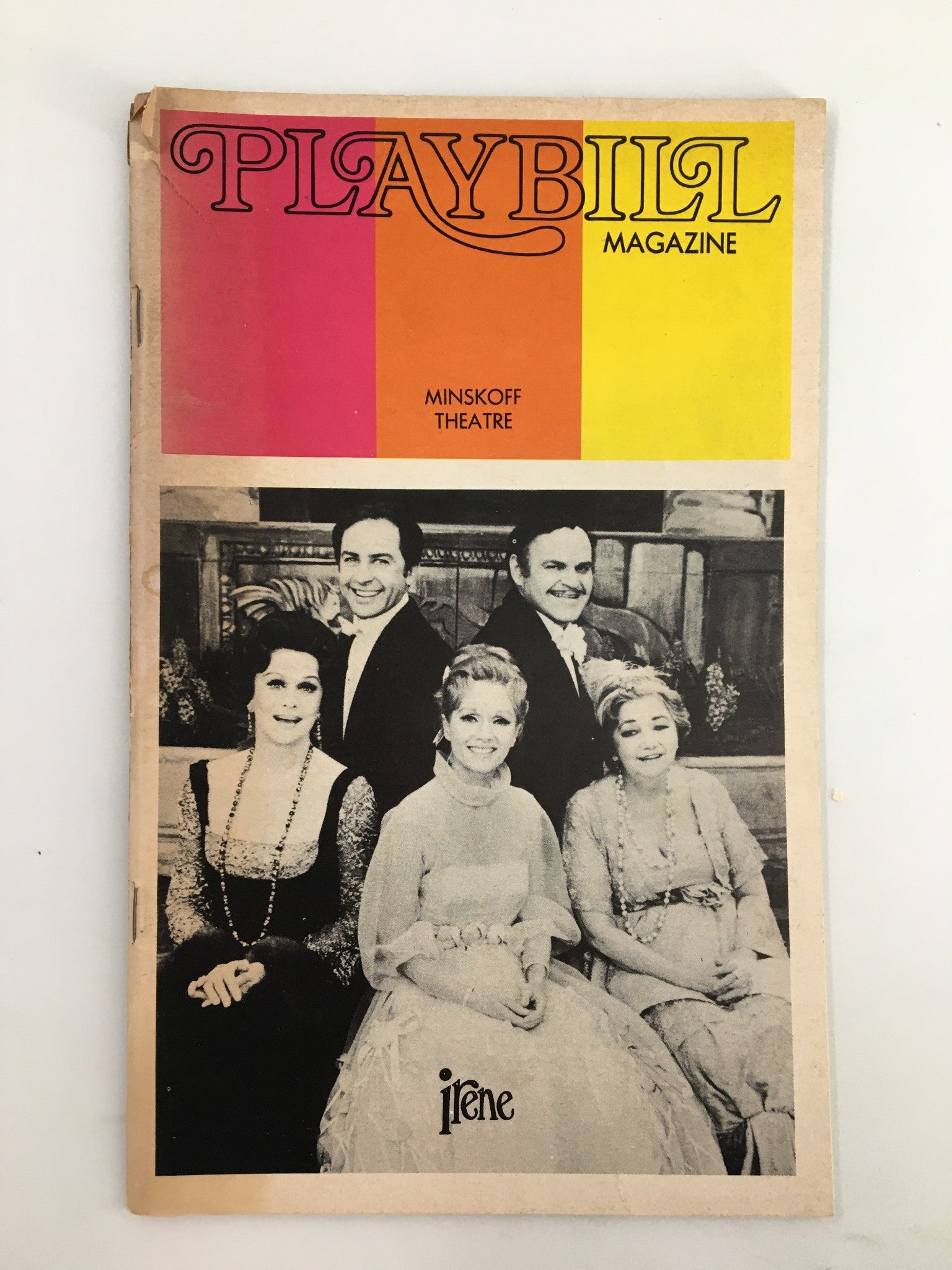 1973 Playbill Minskoff Theatre Debbie Reynolds in Irene A Musical Comedy