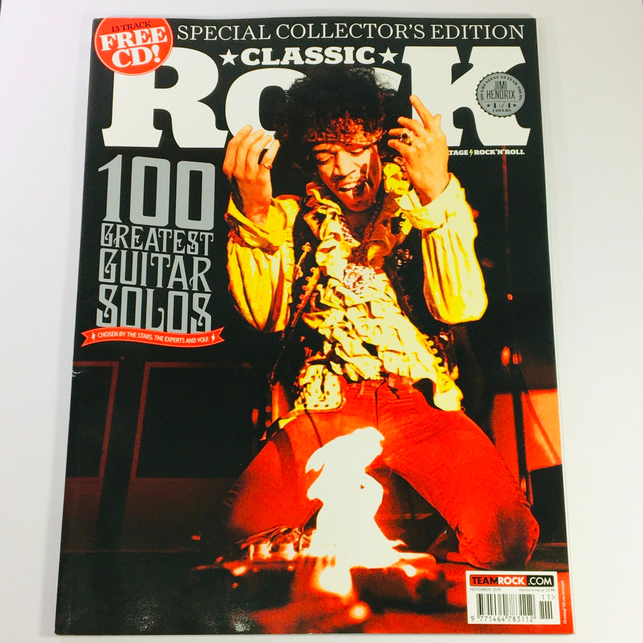 Classic Rock Magazine November 2016 #229 - Jimi Hendrix Guitar Solo UK Import