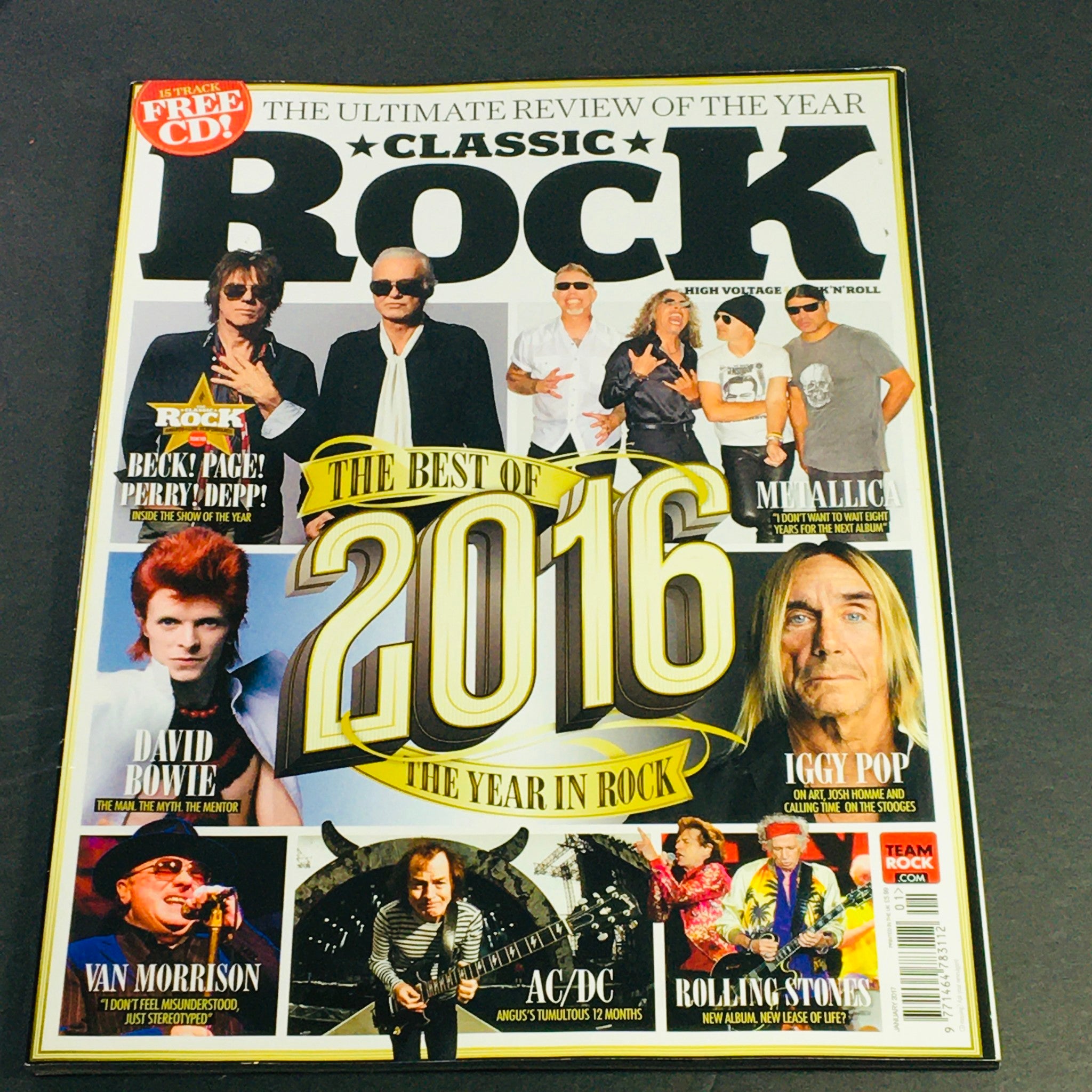 Classic Rock Magazine January 2017 #231 - David Bowie & Van Morrison UK Import