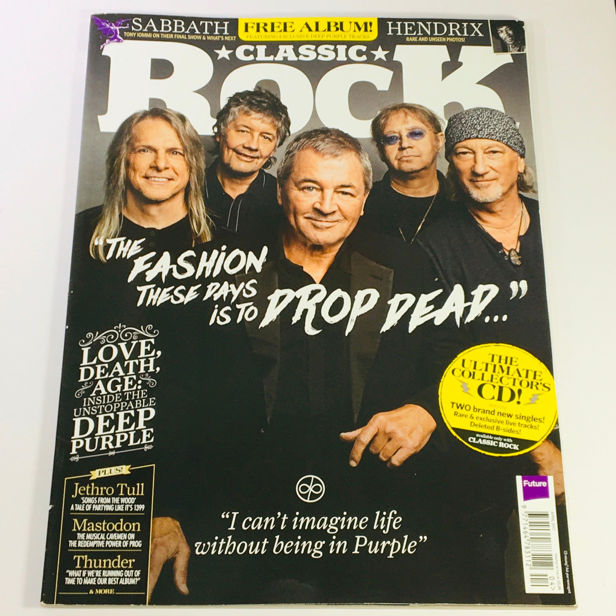 Classic Rock Magazine April 2017 #234 - Deep Purple Plus Jethro Tull UK Import