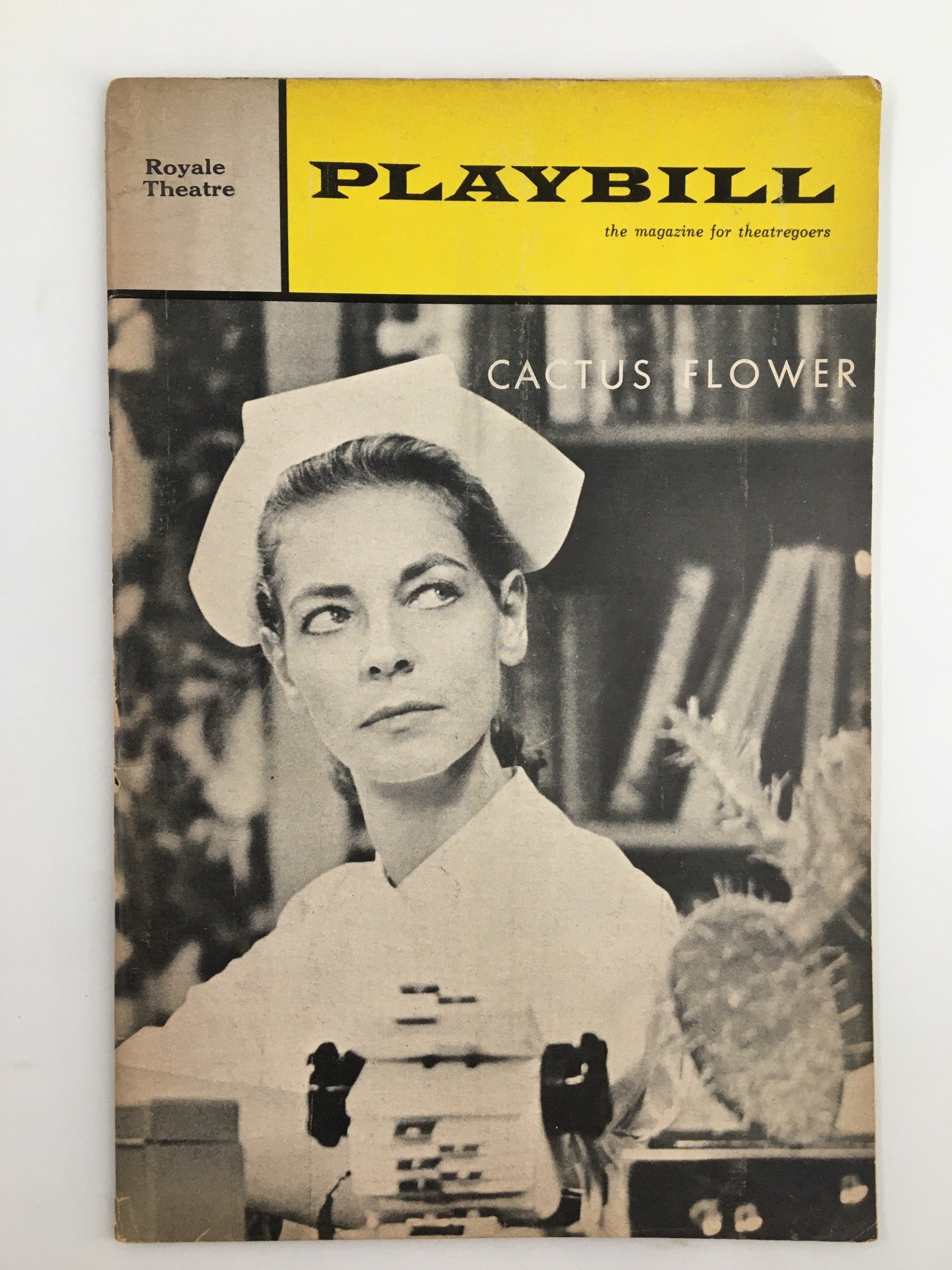 1966 Playbill Royale Theatre Lauren Bacall, Barry Nelson in Cactus Flower