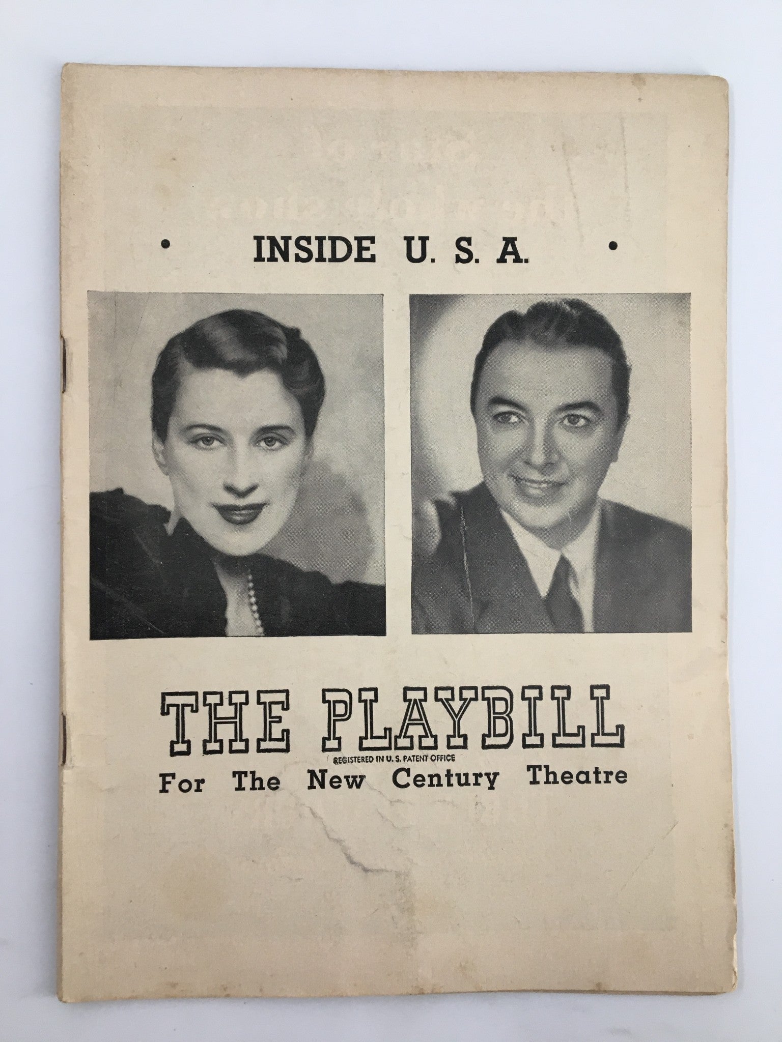 1948 Playbill New Century Theatre Beatrice Lillie, Jack Haley in Inside U.S.A.