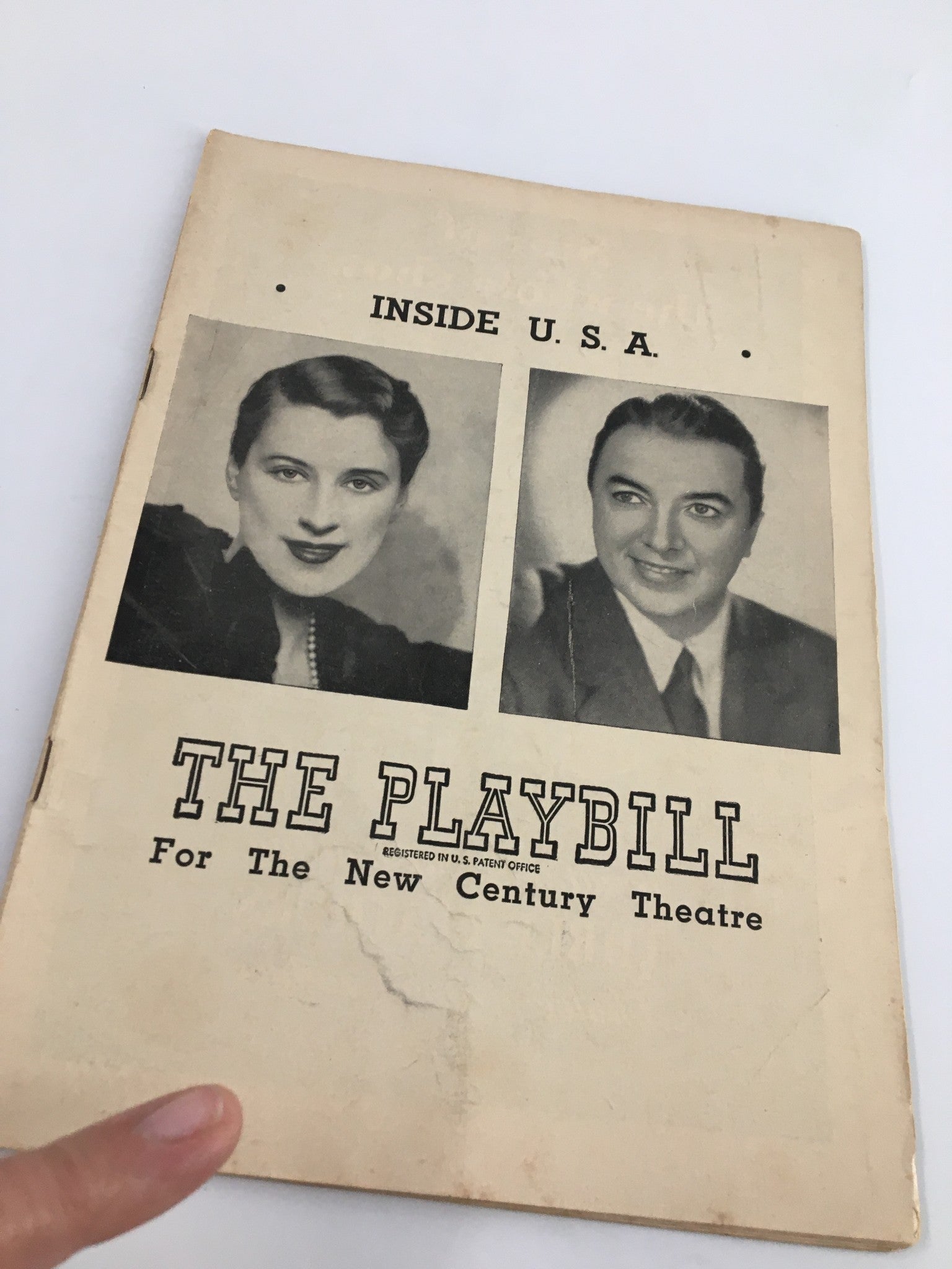 1948 Playbill New Century Theatre Beatrice Lillie, Jack Haley in Inside U.S.A.