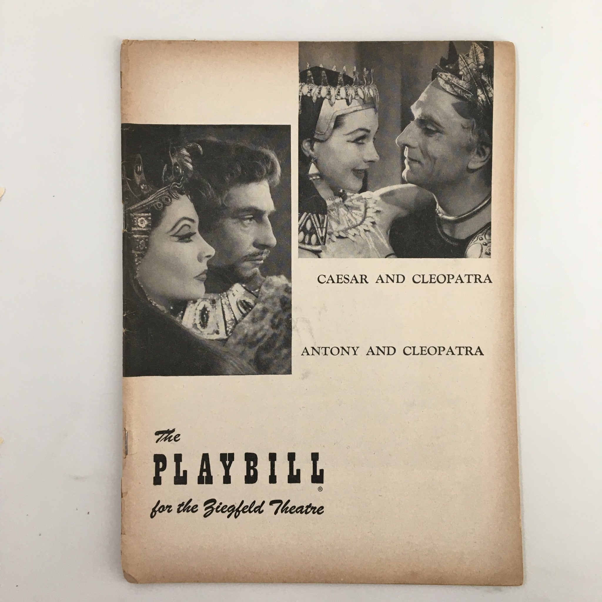 1951 Playbill The Ziegfeld Theatre Caesar and Cleopatra, Antony and Cleopatra