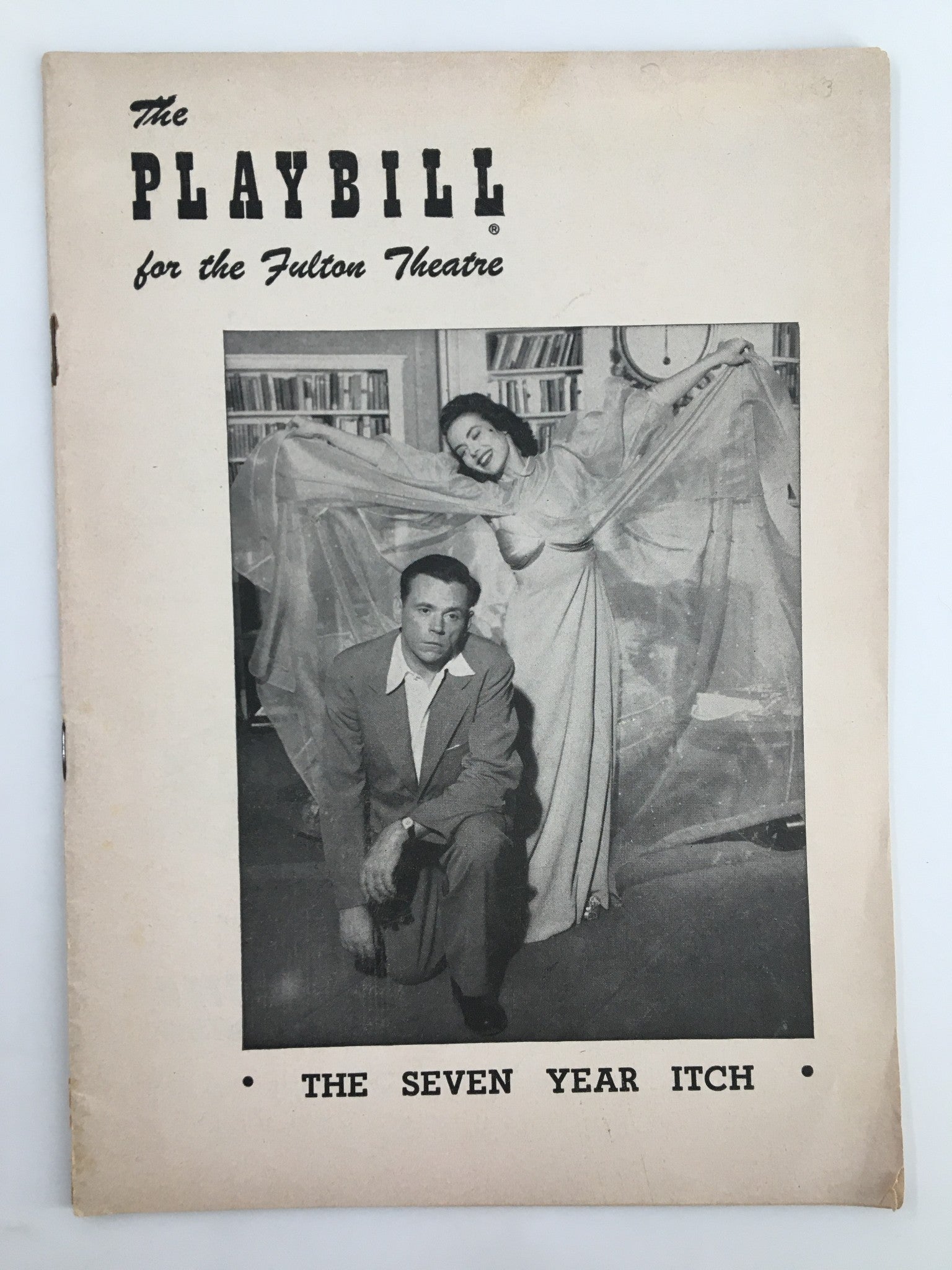 1953 Playbill Fulton Theatre Tom Ewell, Vanessa Brown in The Seven Year Itch