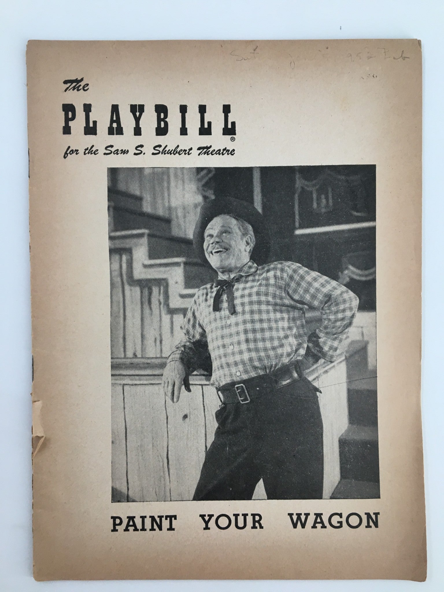 1951 Playbill Sam S. Shubert Theatre James Barton in Paint Your Wagon