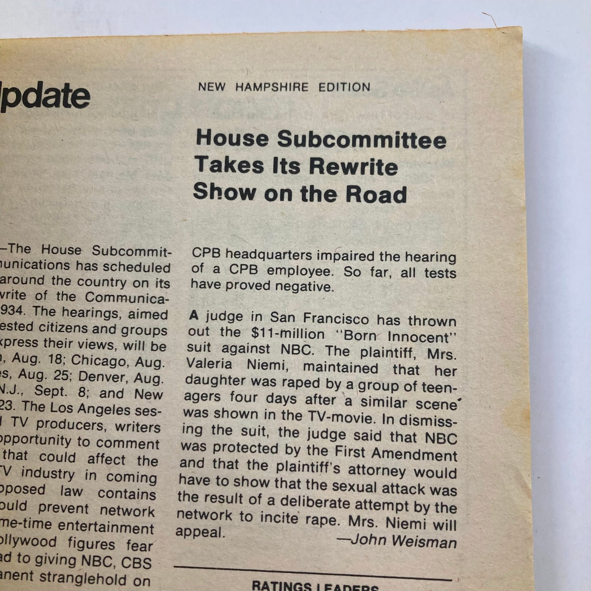 TV Guide Magazine August 19 1978 #1325 Sports on TV New Hampshire Ed.