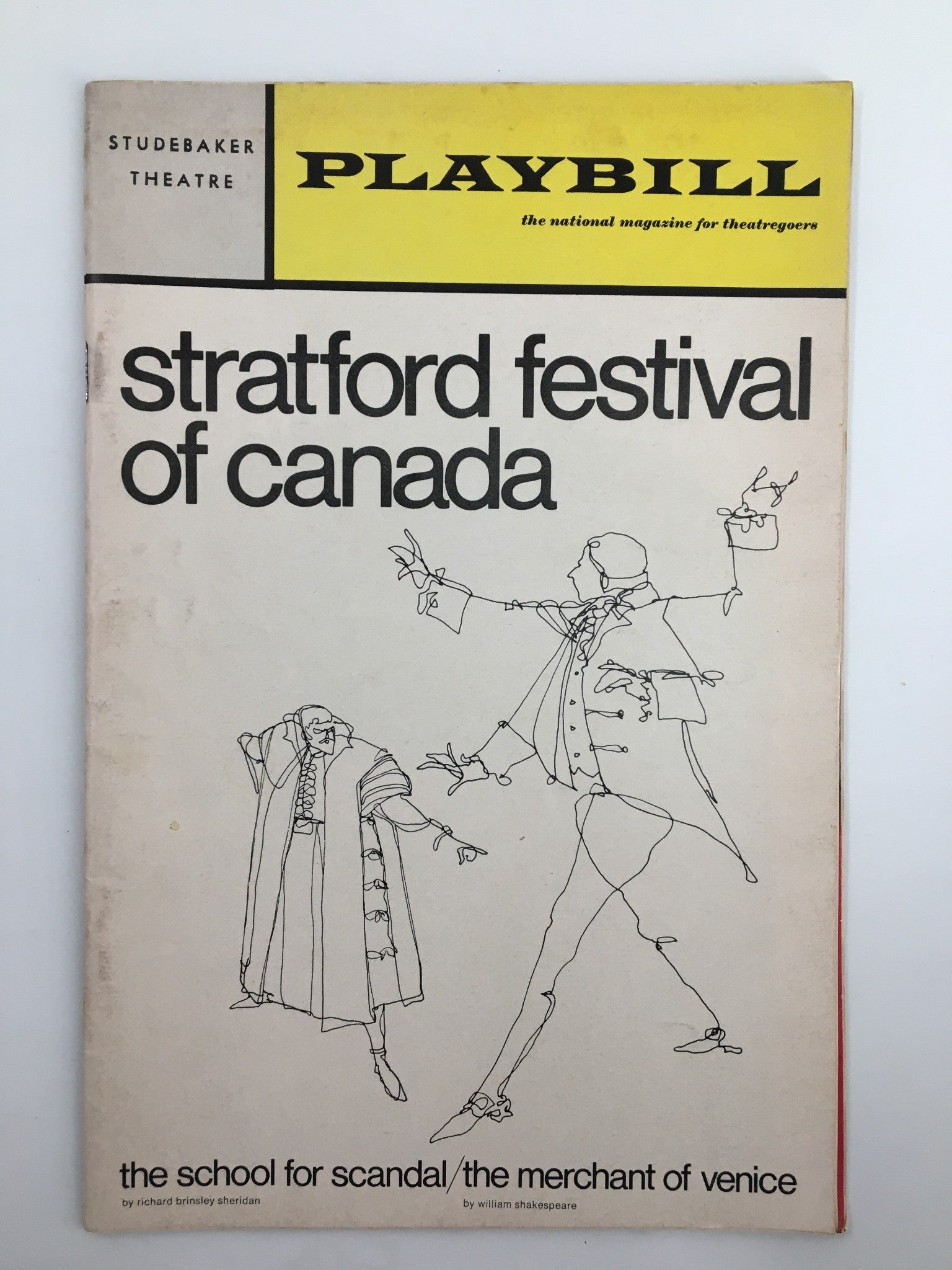 1970 Playbill Studebaker Theater The Merchant of Venice / The School for Scandal