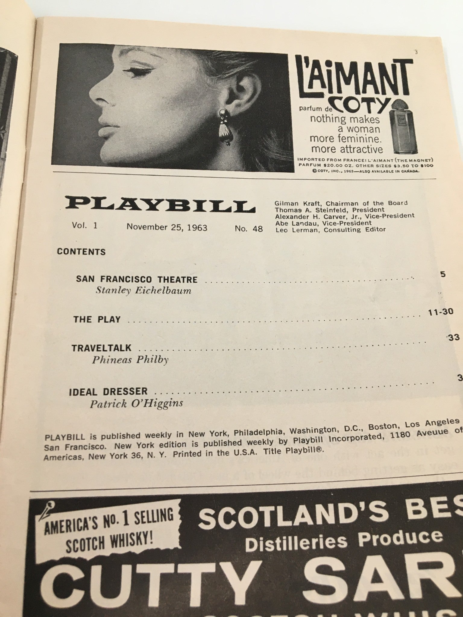 1963 Playbill 46th St. Theatre How To Succeed in Business Without Really Trying