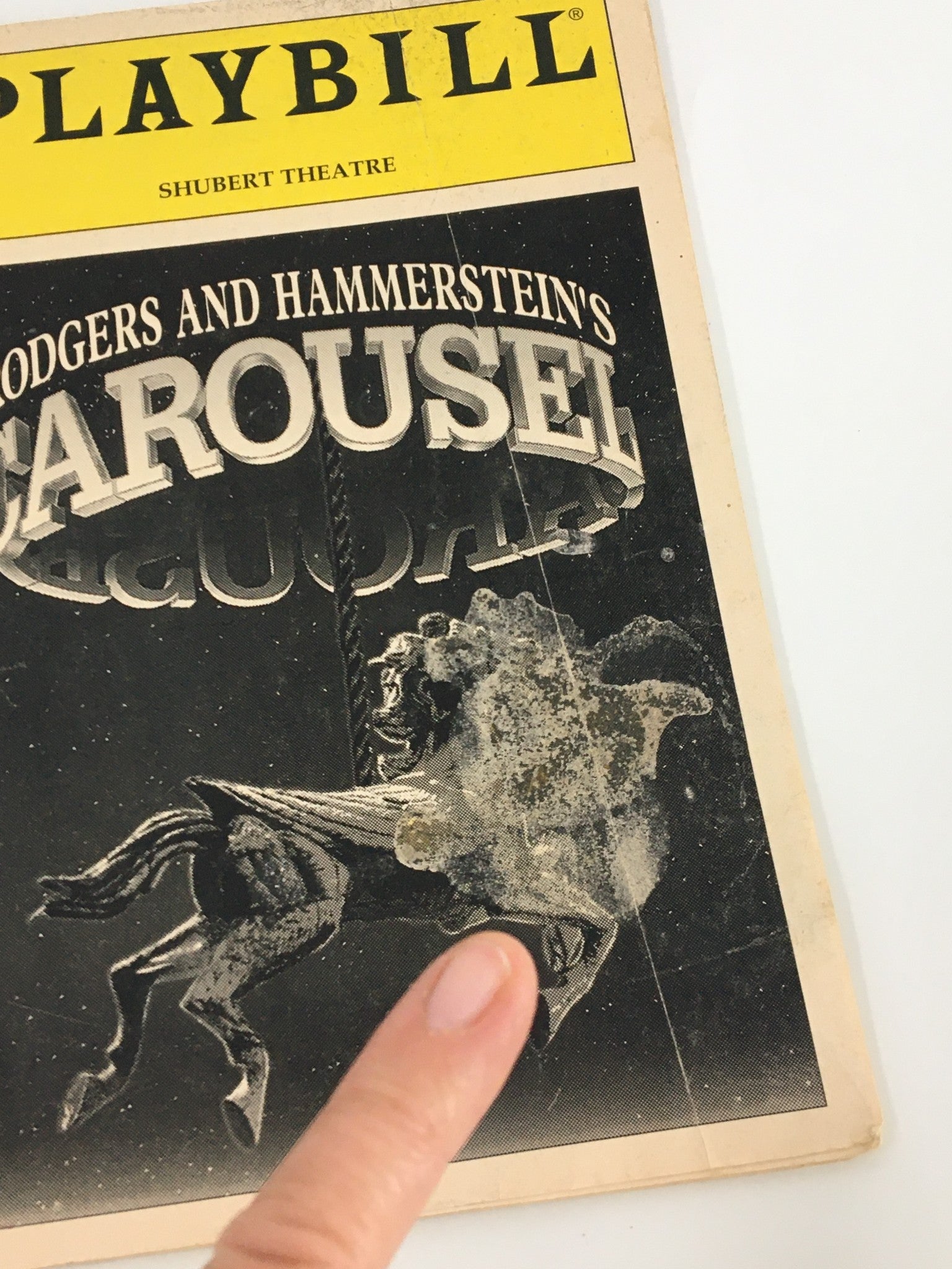 1996 Playbill Shubert Theatre Rodgers and Hammerstein's Carousel