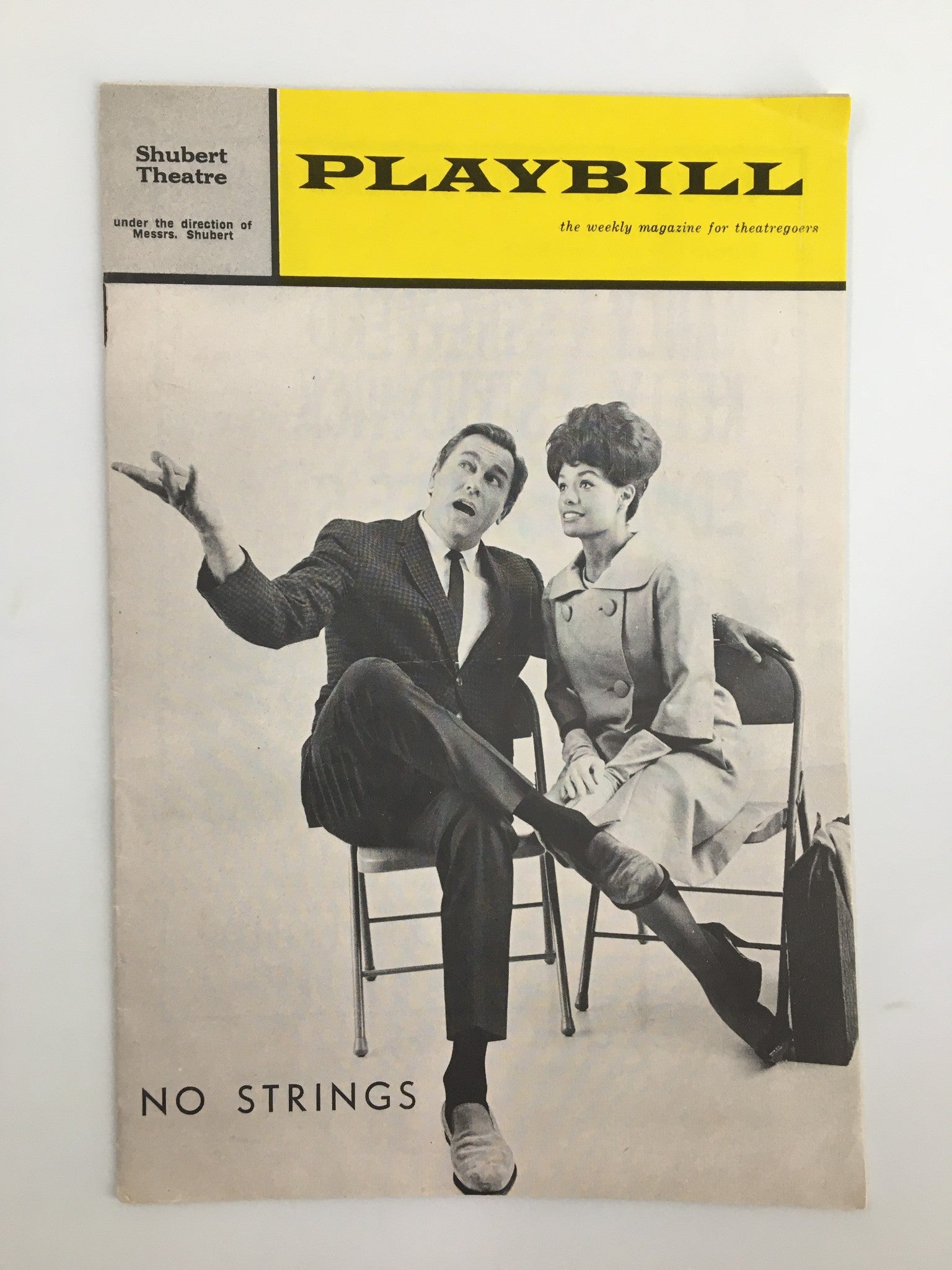 1963 Playbill Shubert Theatre Howard Keel, Barbara McNair in No Strings