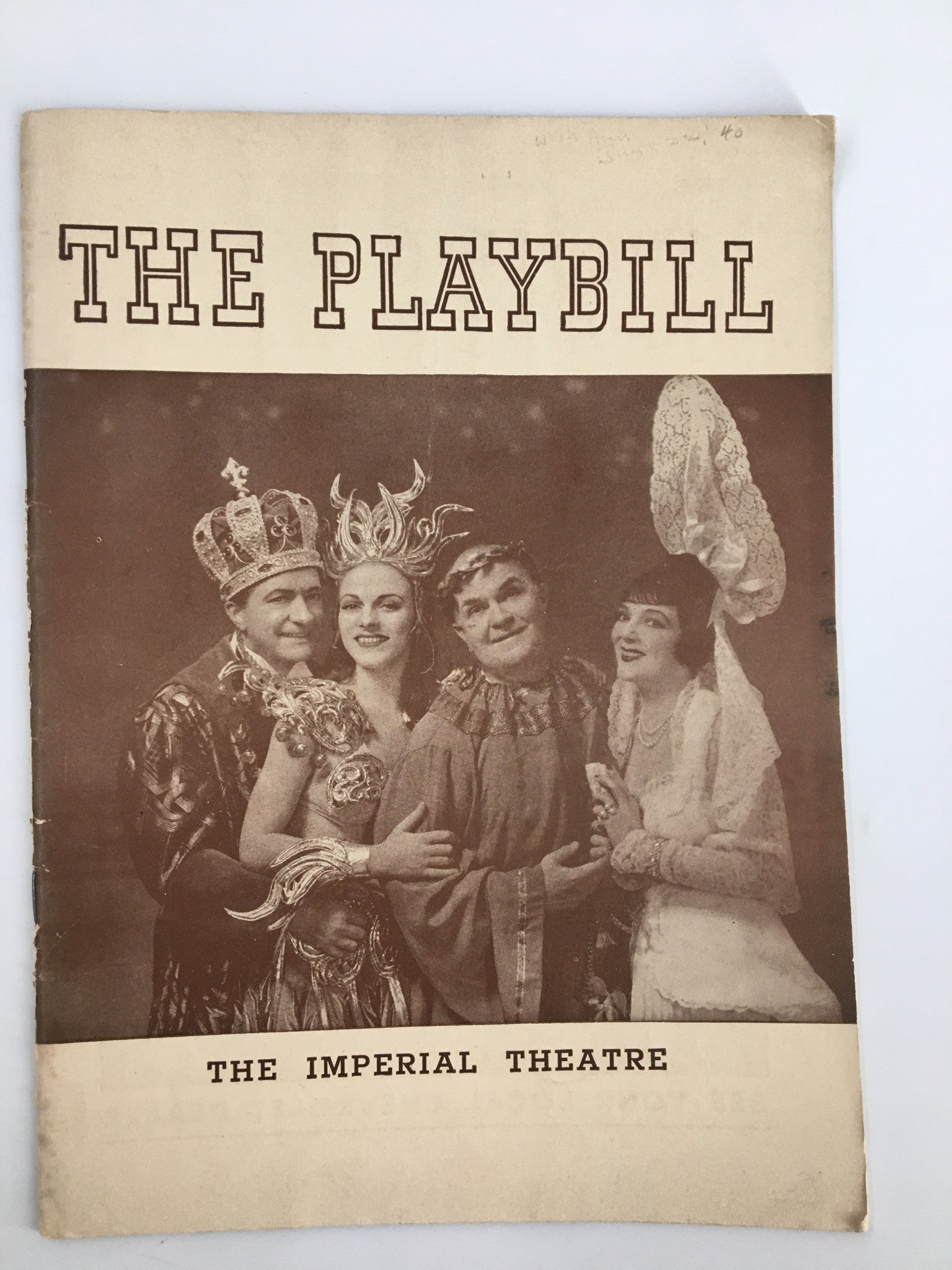 1940 Playbill The Imperial Theatre William Gaxton in Louisiana Purchase