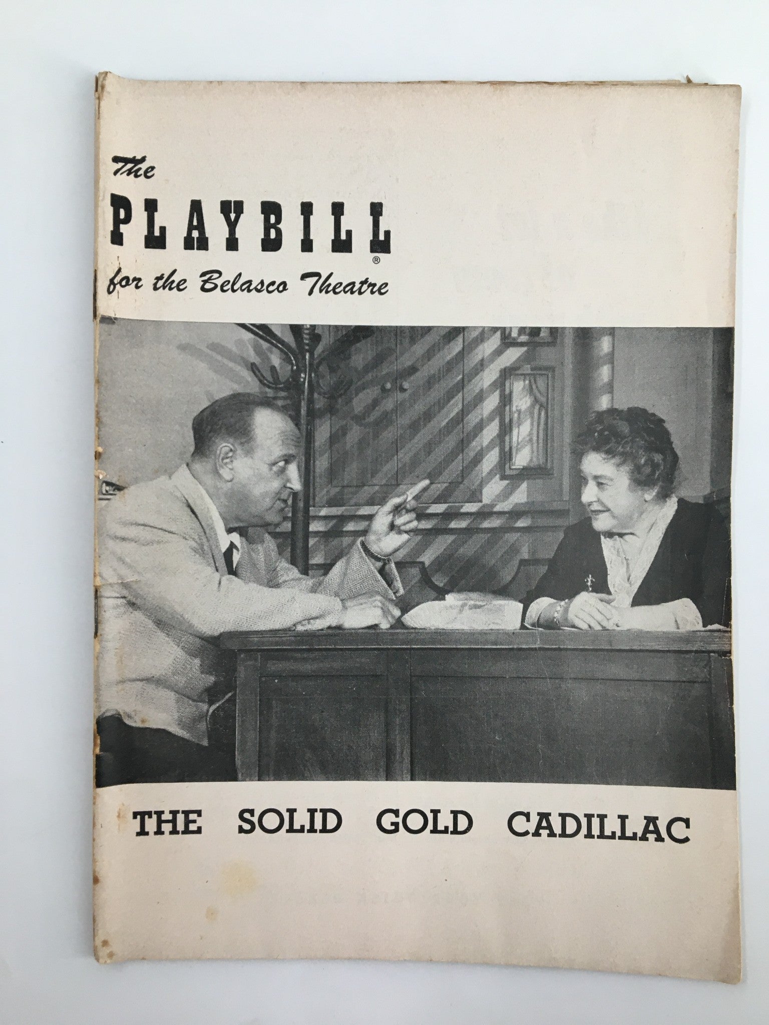 1953 Playbill Belasco Theatre Josephine Hull in The Solid Gold Cadillac