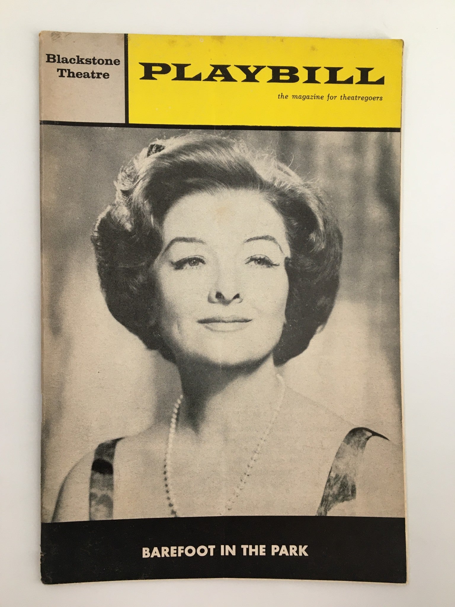 1966 Playbill Blackstone Theatre Myrna Loy, Sandor Szabo in Barefoot in the Park