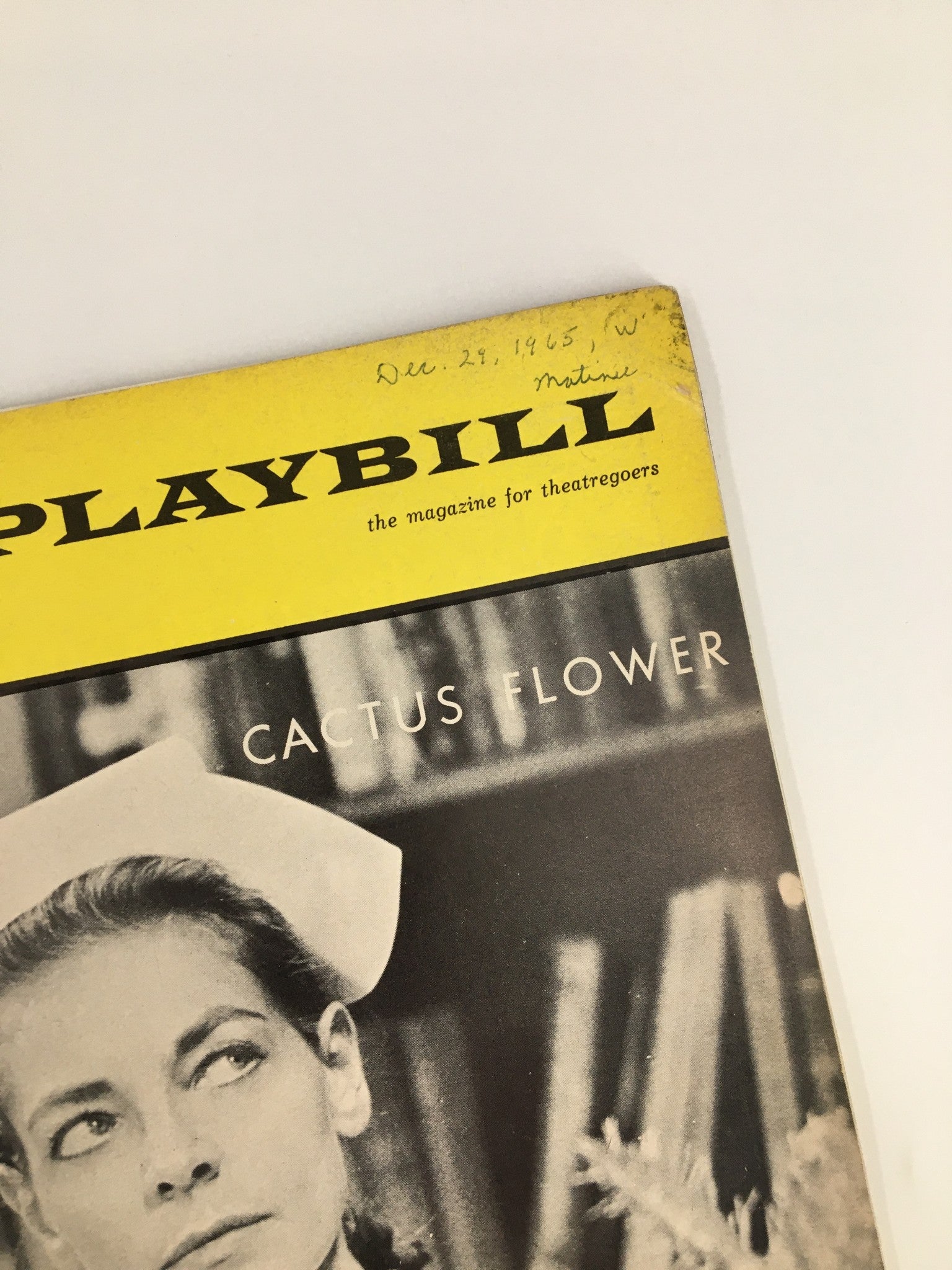 1965 Playbill Royale Theatre Lauren Bacall, Barry Nelson in Cactus Flower