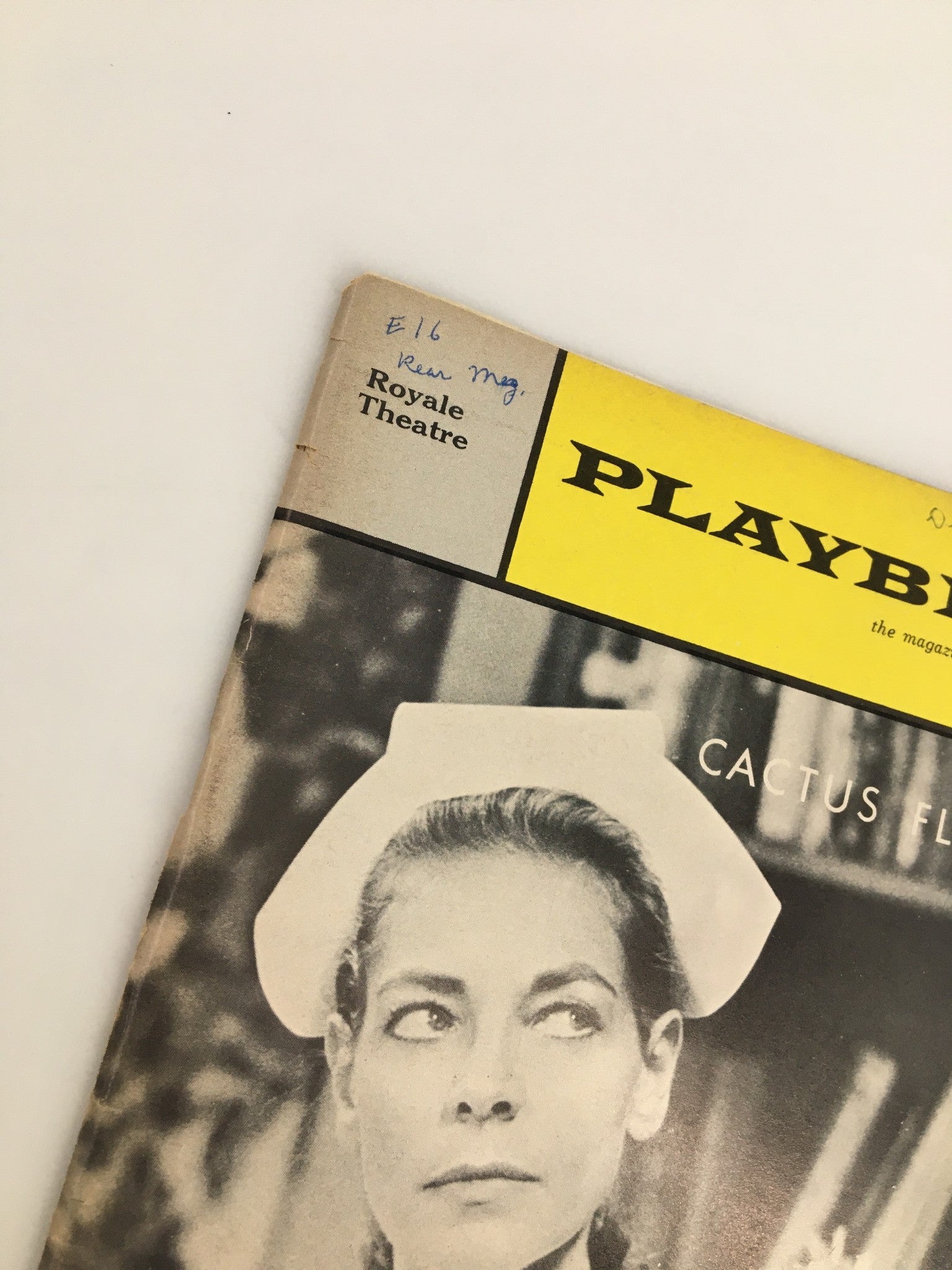 1965 Playbill Royale Theatre Lauren Bacall, Barry Nelson in Cactus Flower