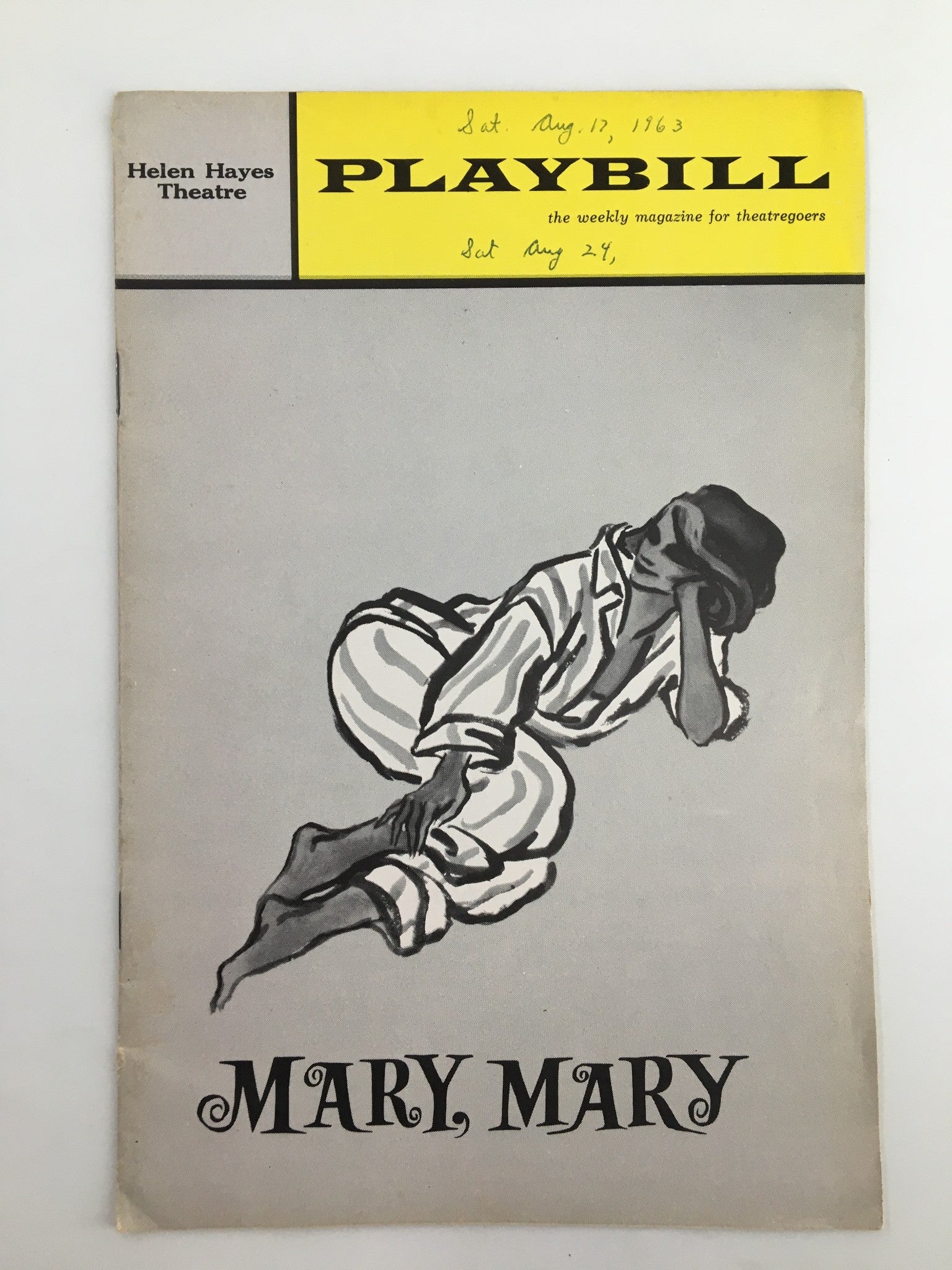 1963 Playbill Helen Hayes Theatre Biff McGuire, Michael Evans in Mary, Mary